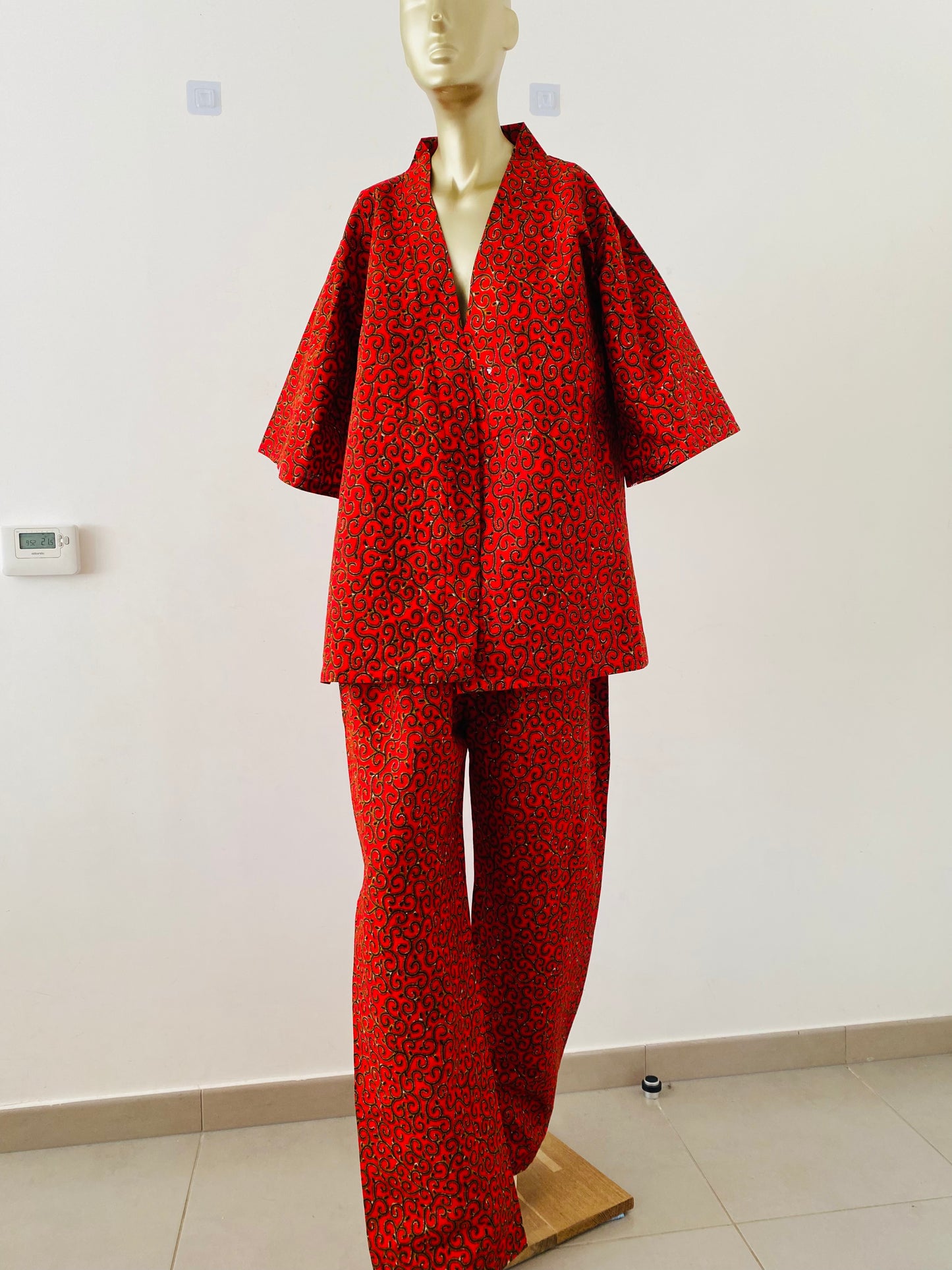 tenue en wax pour le printemps - ensemble chic femme