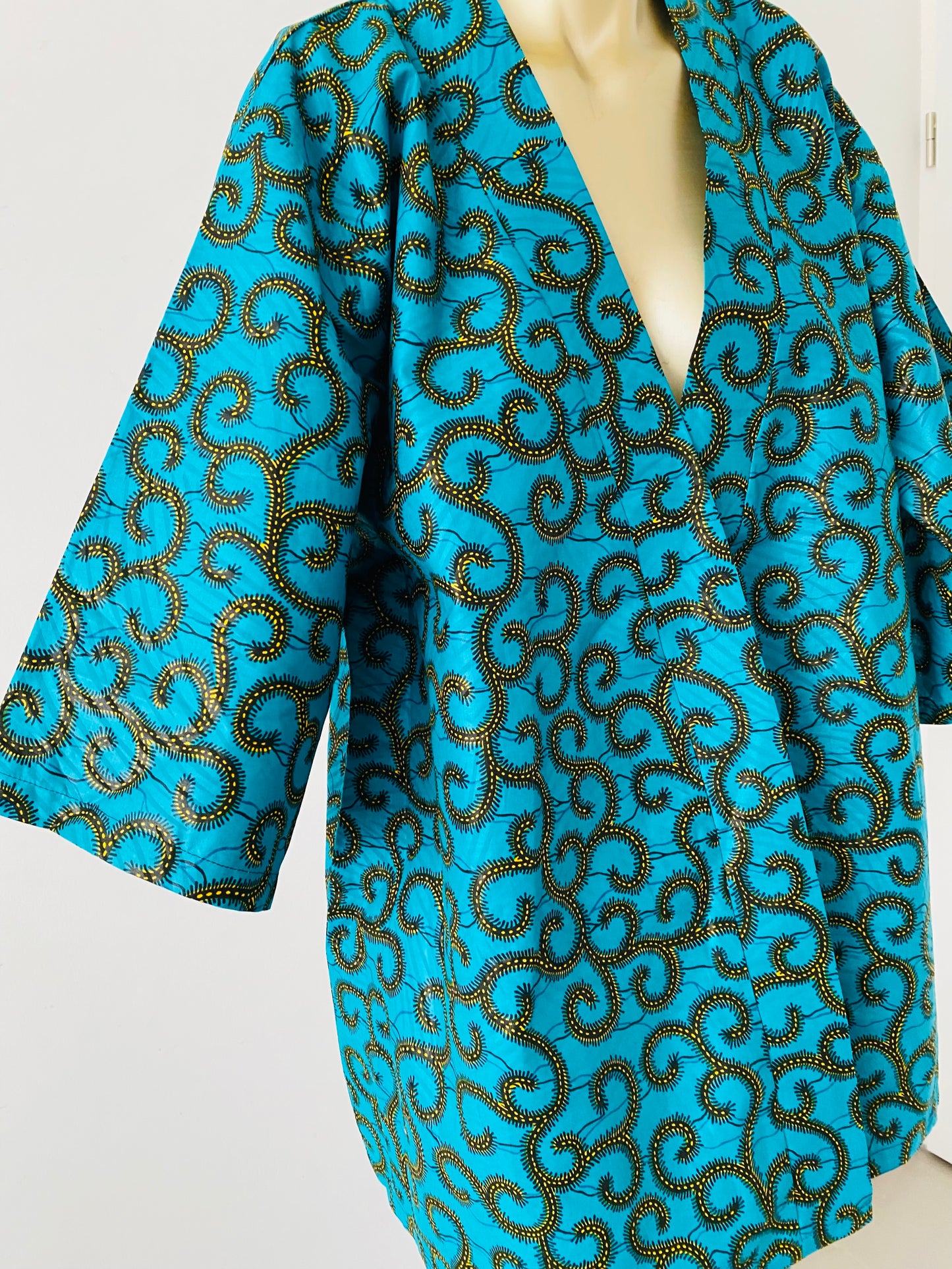kimono femme mi long - kimono fleurie