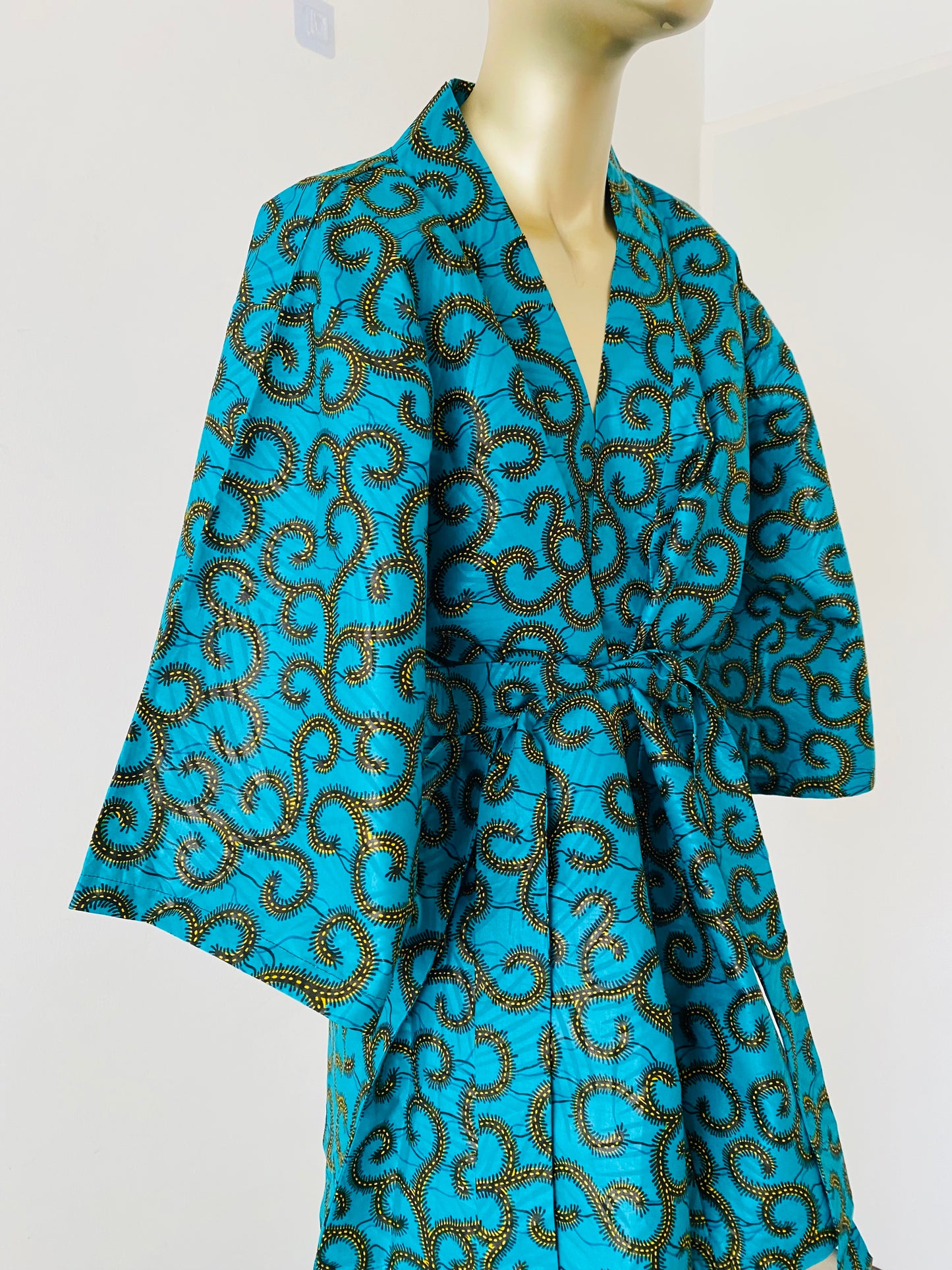 Kimono et pantalon wax - Ensemble en Wax pour femme