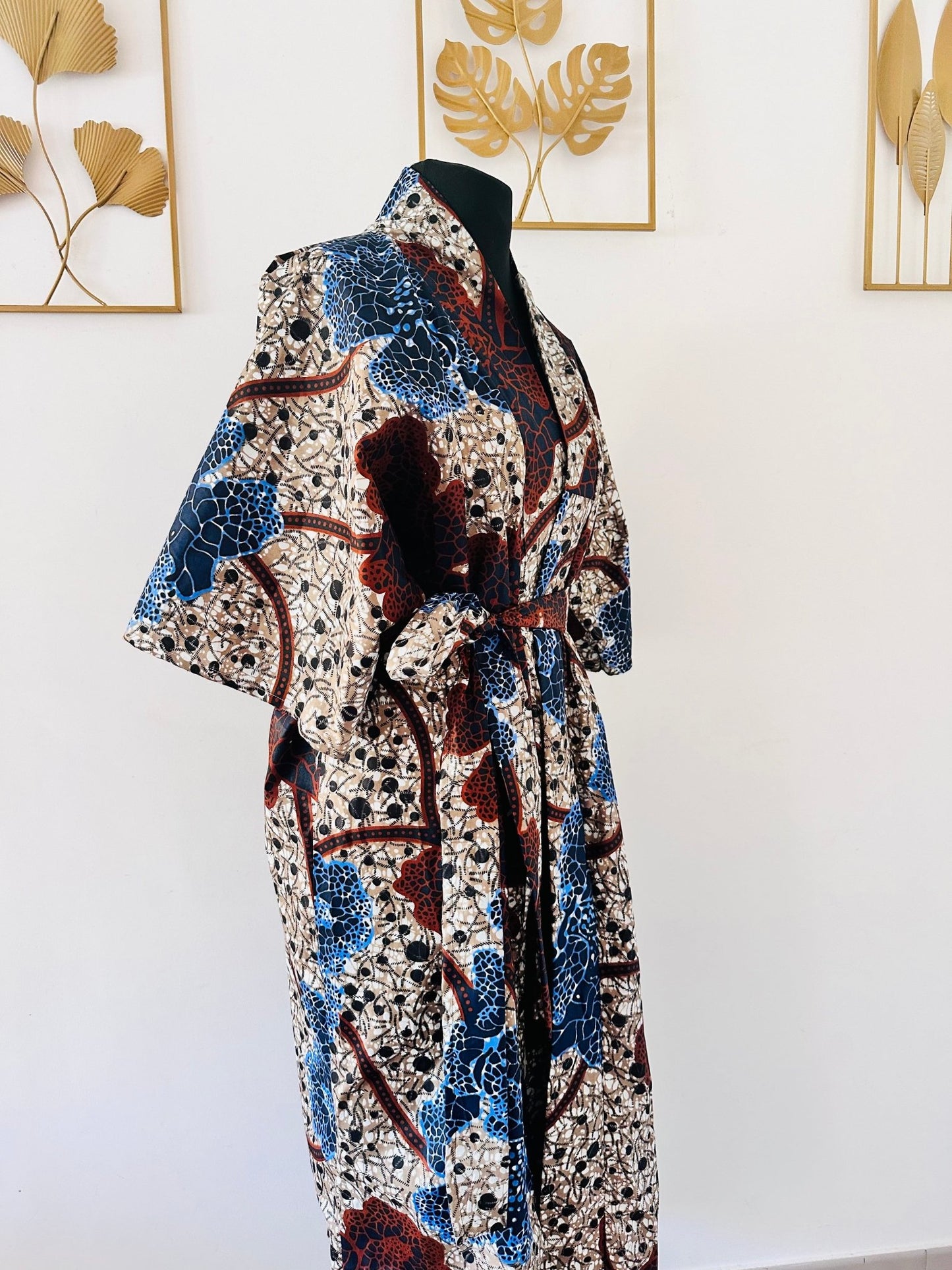 Kimono maxi en Wax - Kaysol Couture