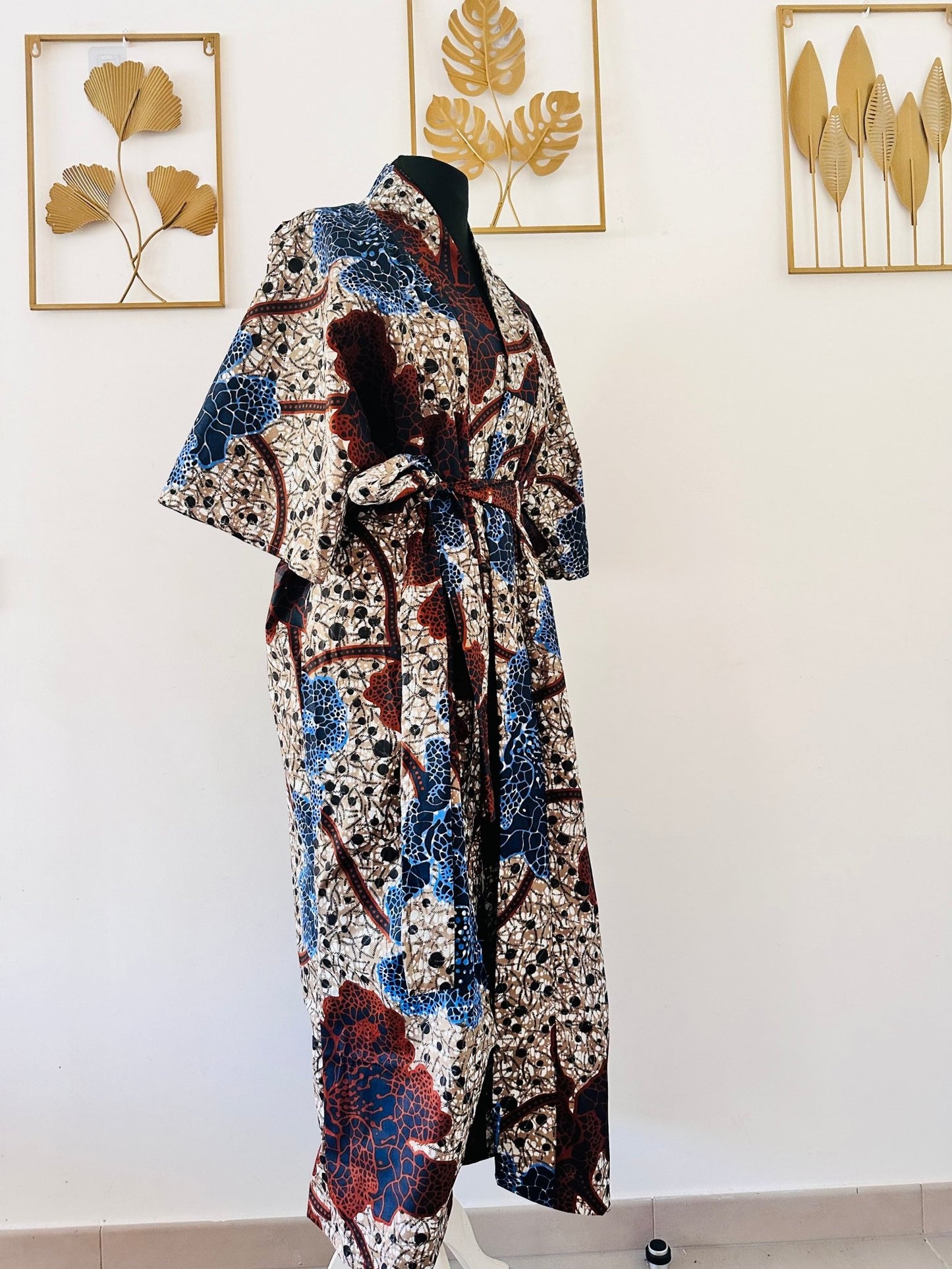 Kimono maxi en Wax - Kaysol Couture