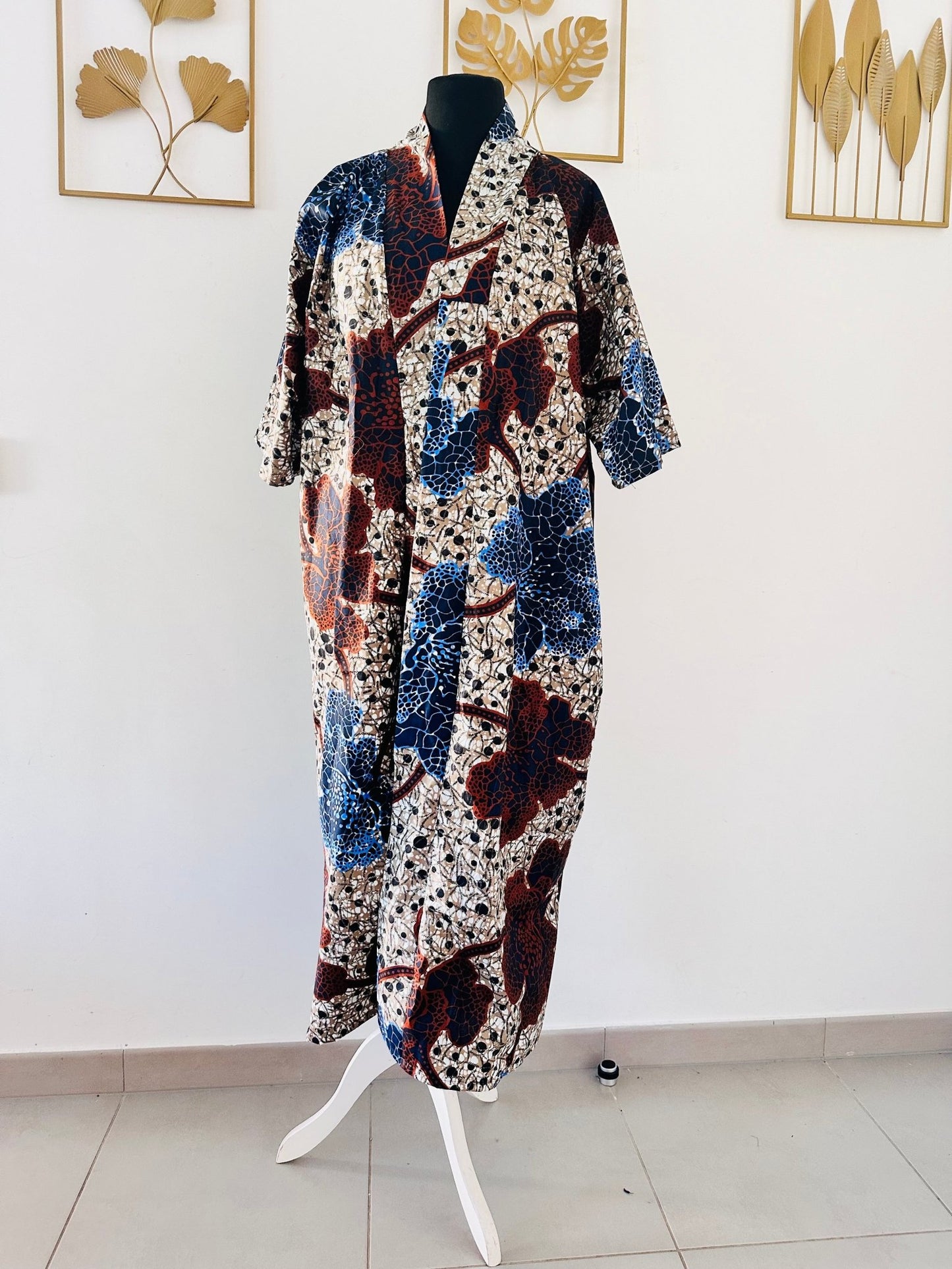 Kimono maxi en Wax - Kaysol Couture