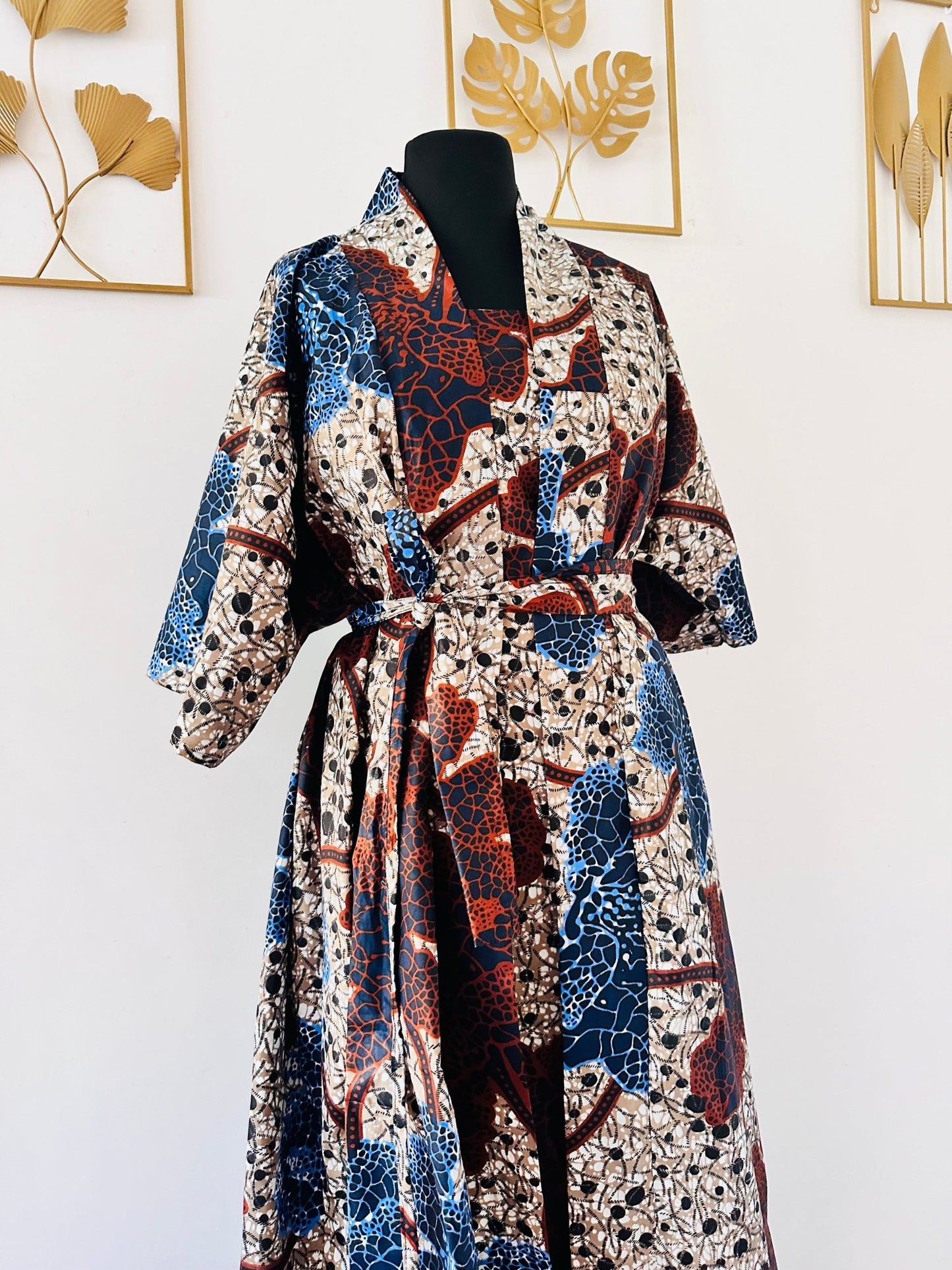 Kimono maxi en Wax - Kaysol Couture