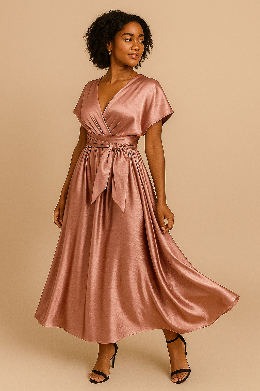 Robe invitée mariage - Rose gold