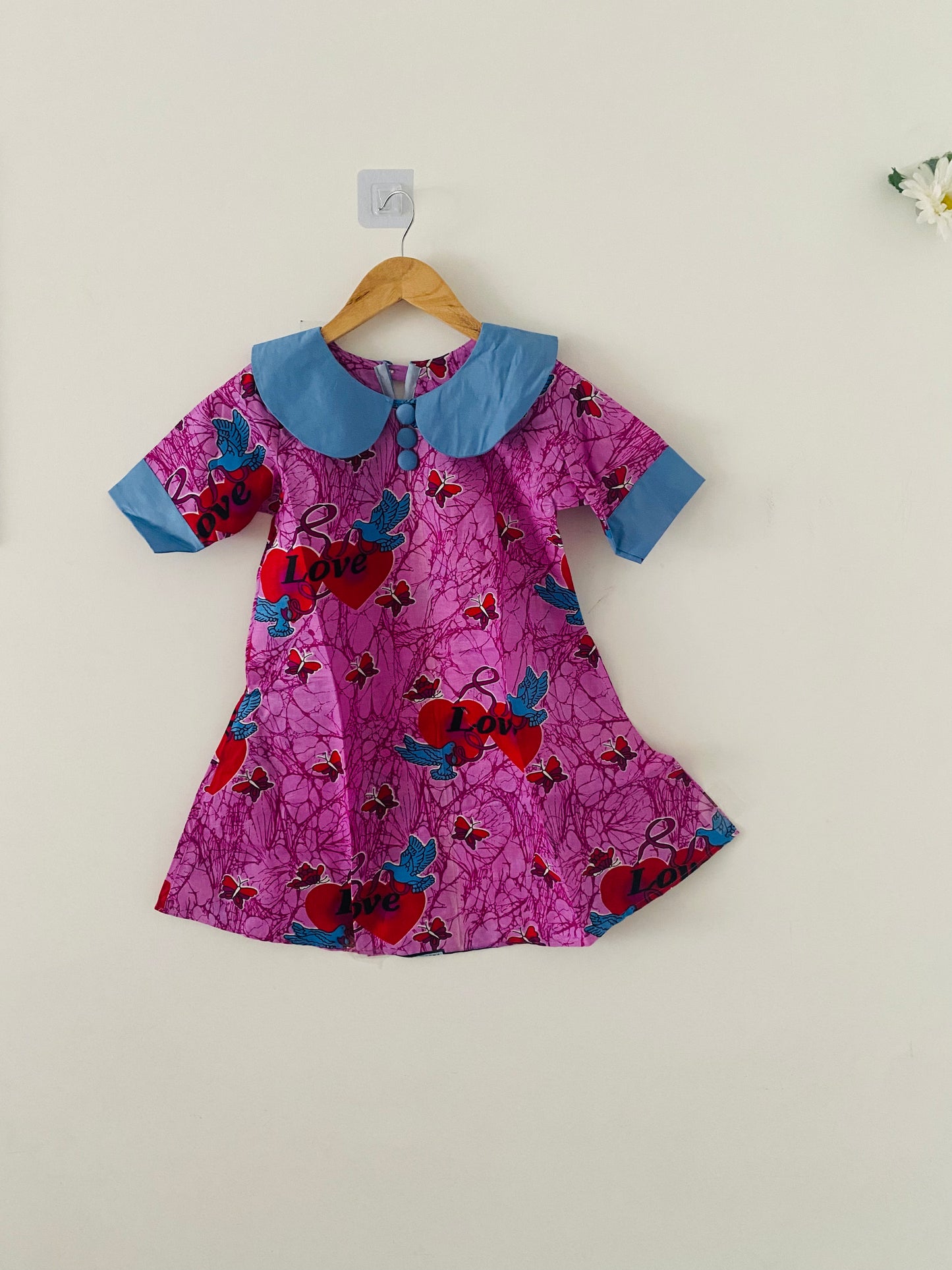 Robe wax enfant - Col Claudine