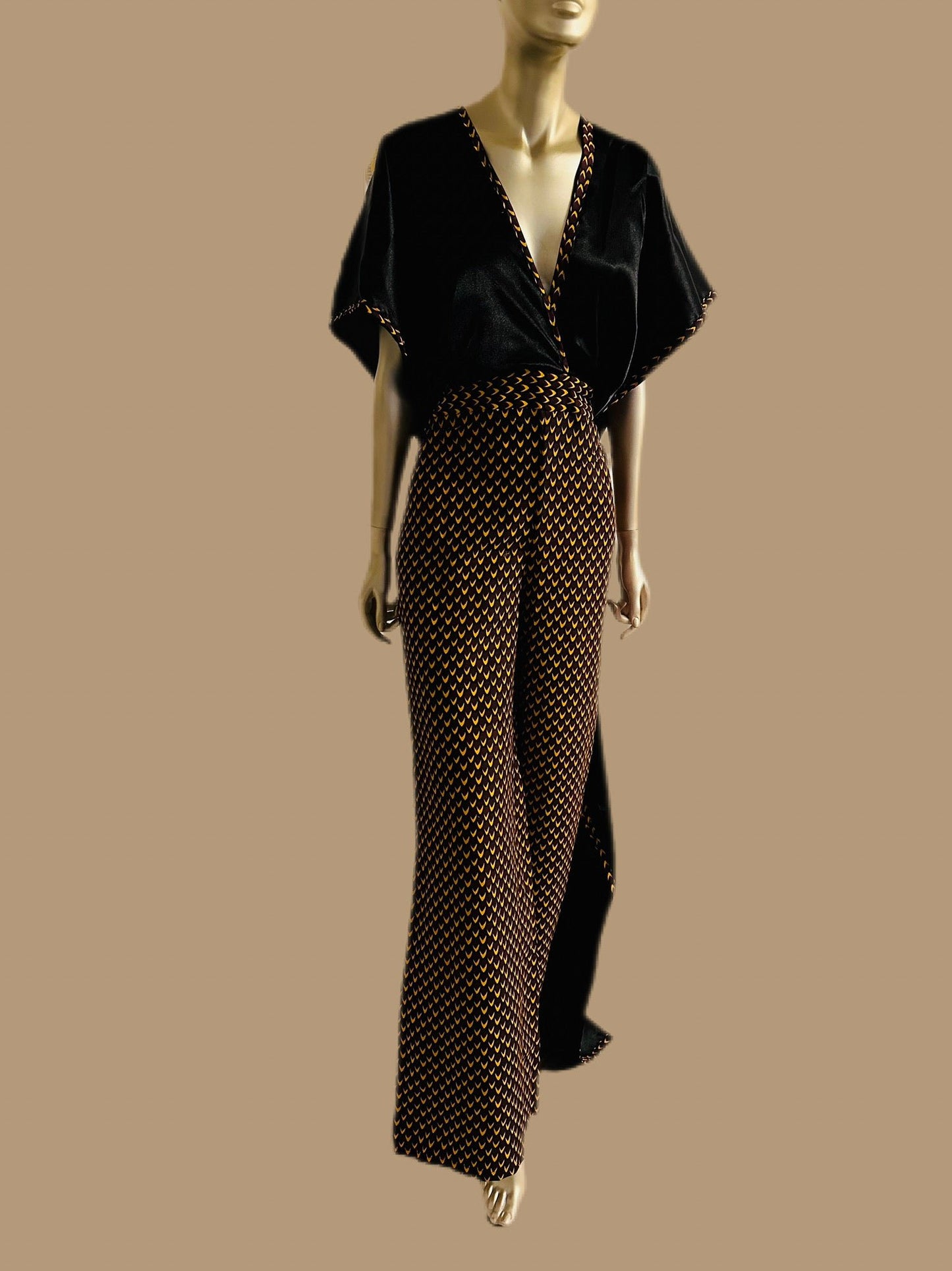 Combinaison Convertible en Wax et Soie - Capsule Haby - Kaysol Couture
