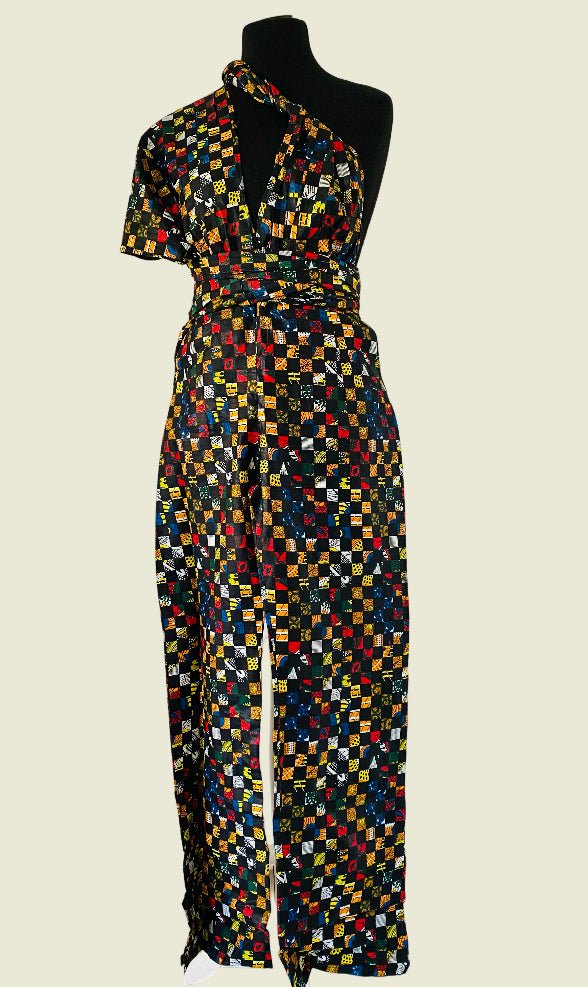 Combinaison Femme en Wax - Convertible - Kaysol Couture