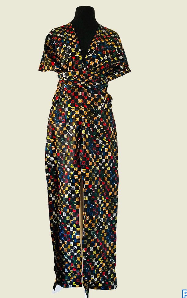Combinaison Femme en Wax - Convertible - Kaysol Couture