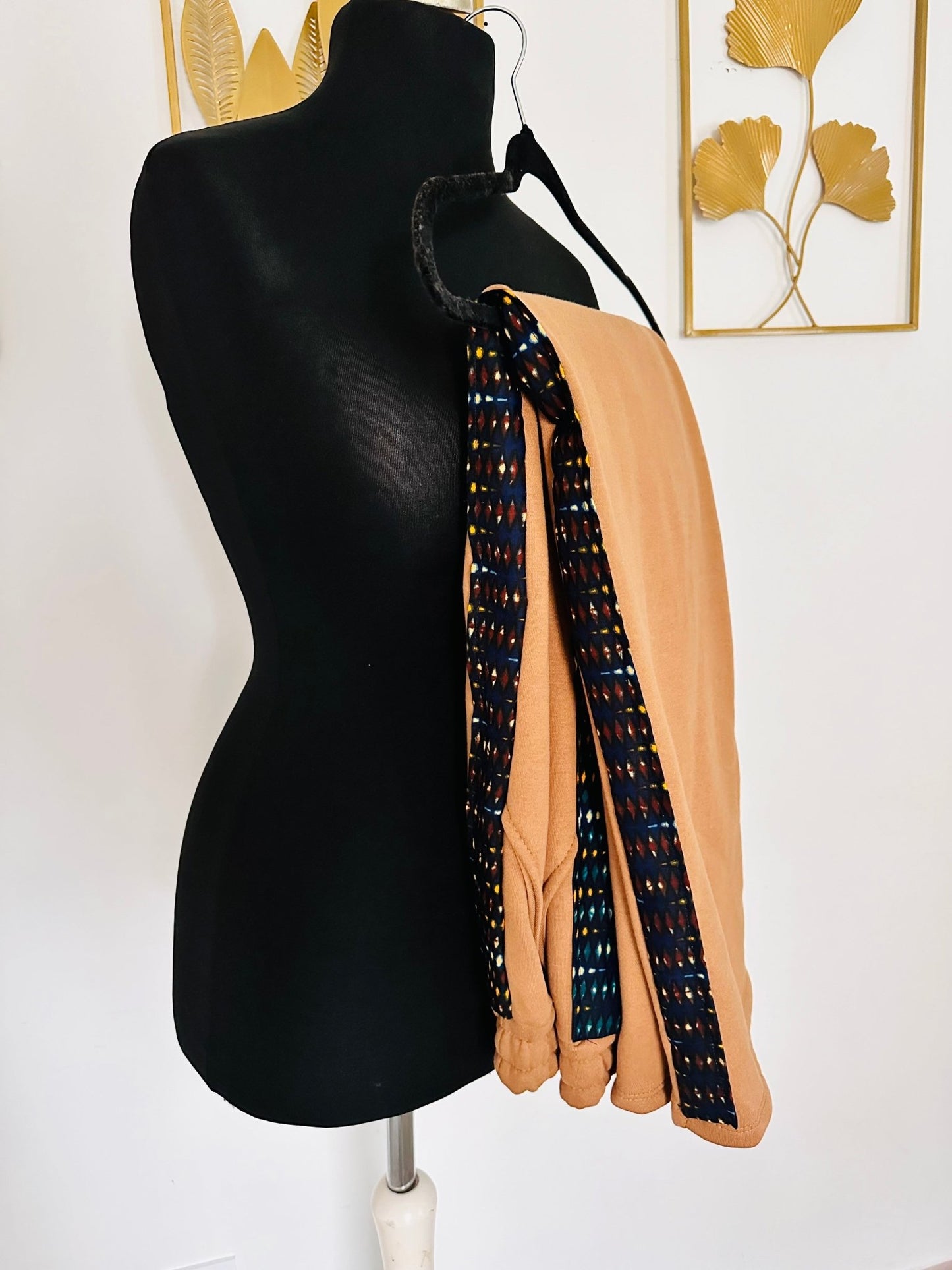 Ensemble 2 pièces sweat long et jogging large Femme - En wax et Molleton - Kaysol Couture