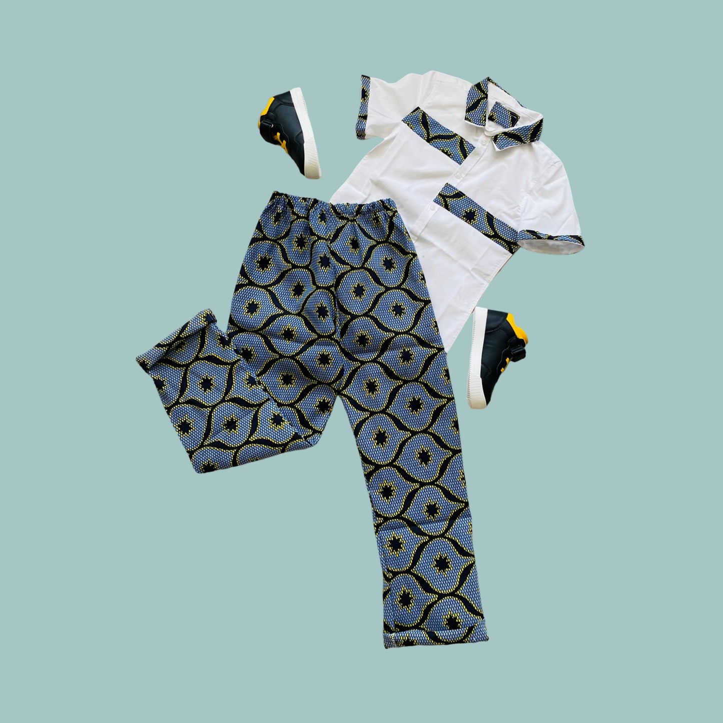 Ensemble garçon en Wax- Tenue style africaine enfant - Kaysol Couture