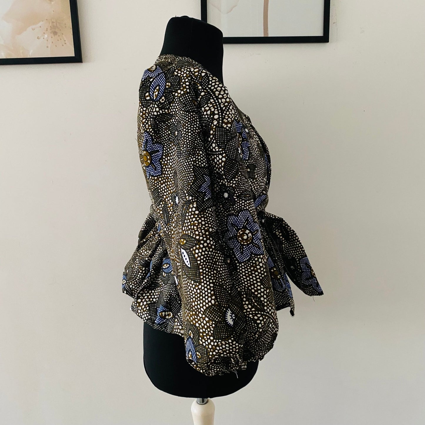 Haut manches longues en Wax - Kaysol Couture
