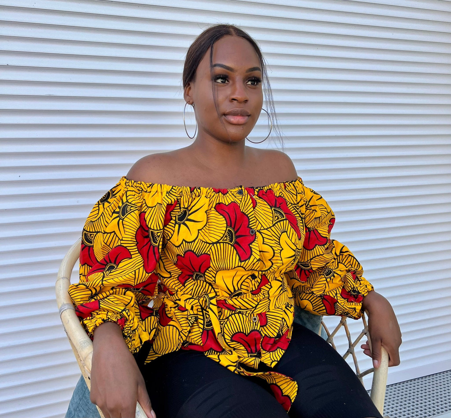 Haut wax classe - pagne africain - Kaysol Couture