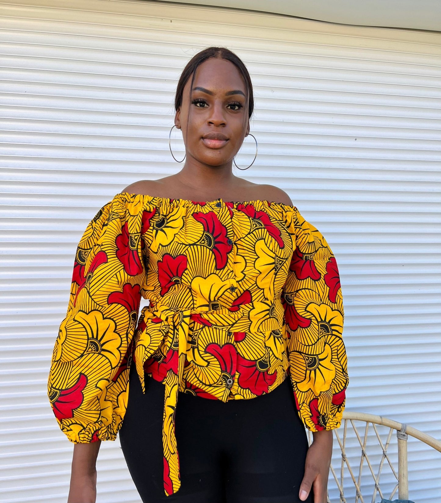 Haut wax classe - pagne africain - Kaysol Couture