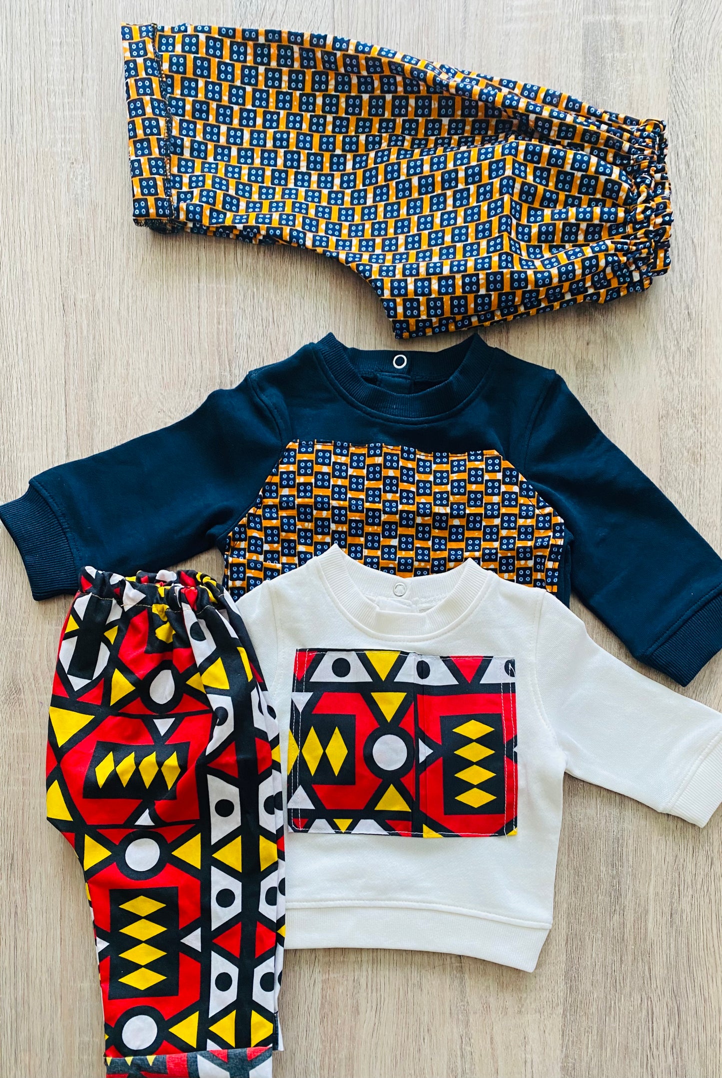 Pantalon et pull en Wax Garçon - Tenue africaine Garçon