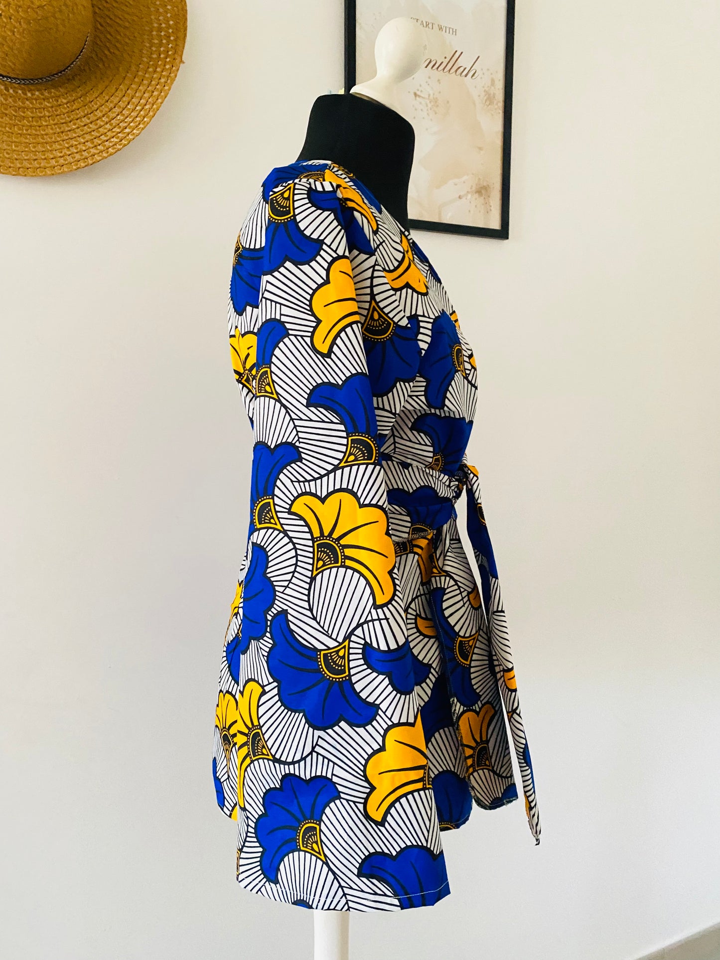 Gilet kimono en wax - Veste Chic en wax - Koumbel