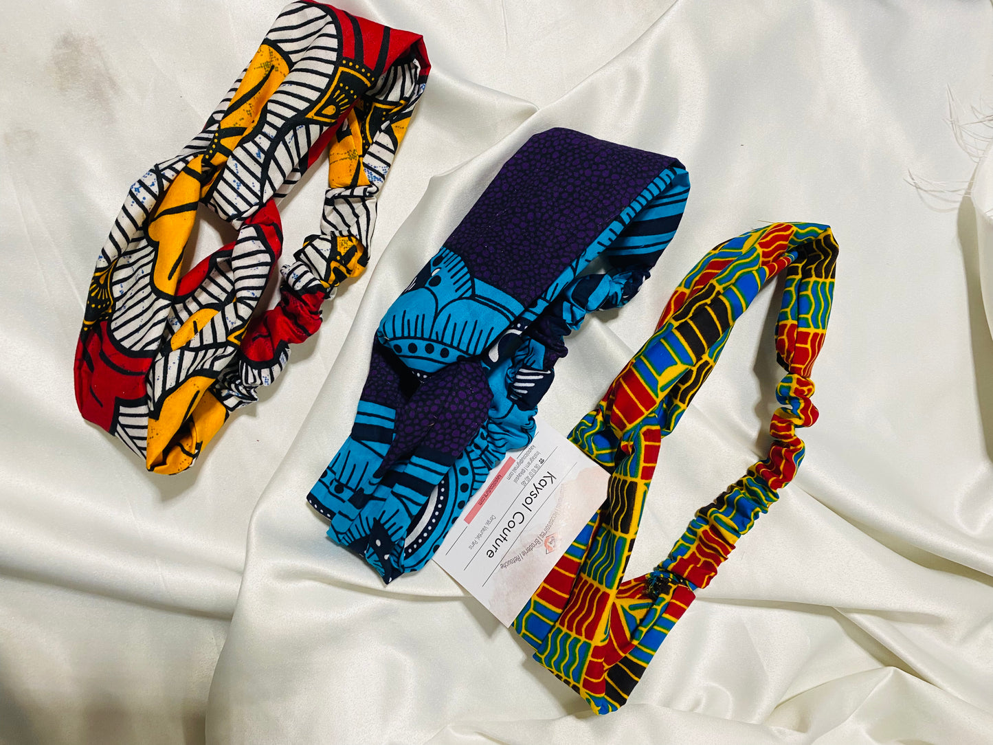 Bandeau en wax croisé