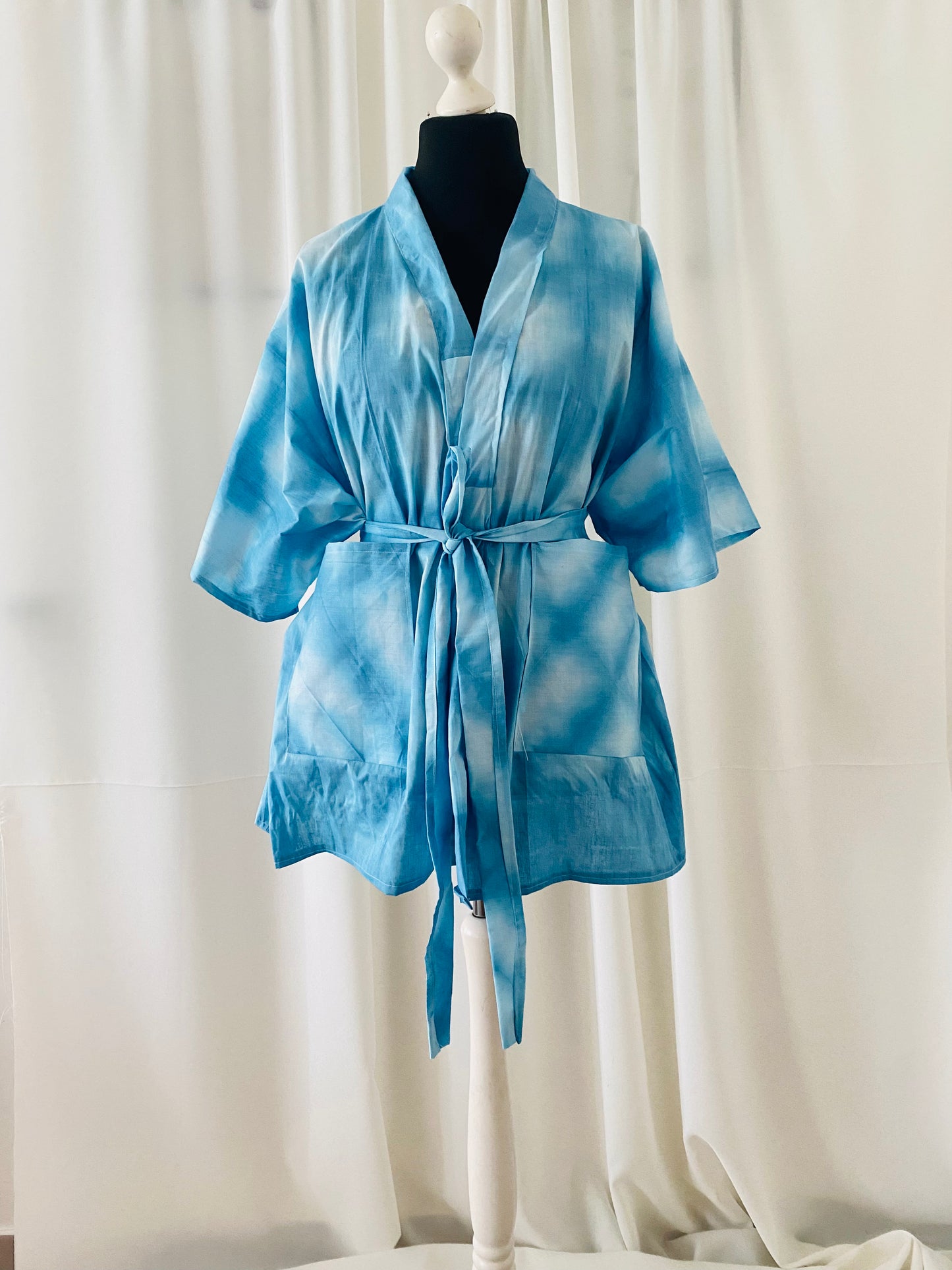 veste tie and dye bleu
