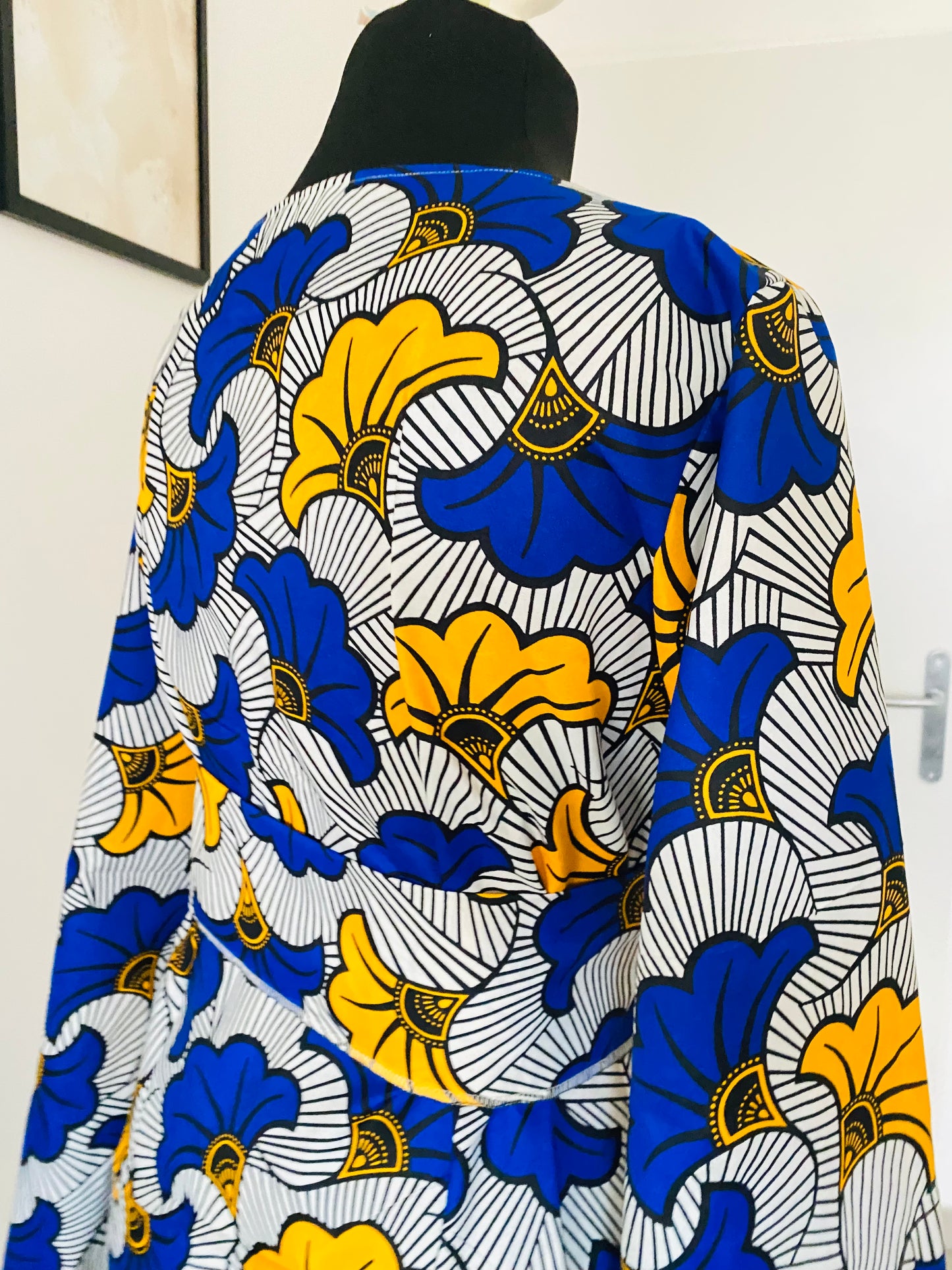 Gilet kimono en wax - Veste Chic en wax - Koumbel
