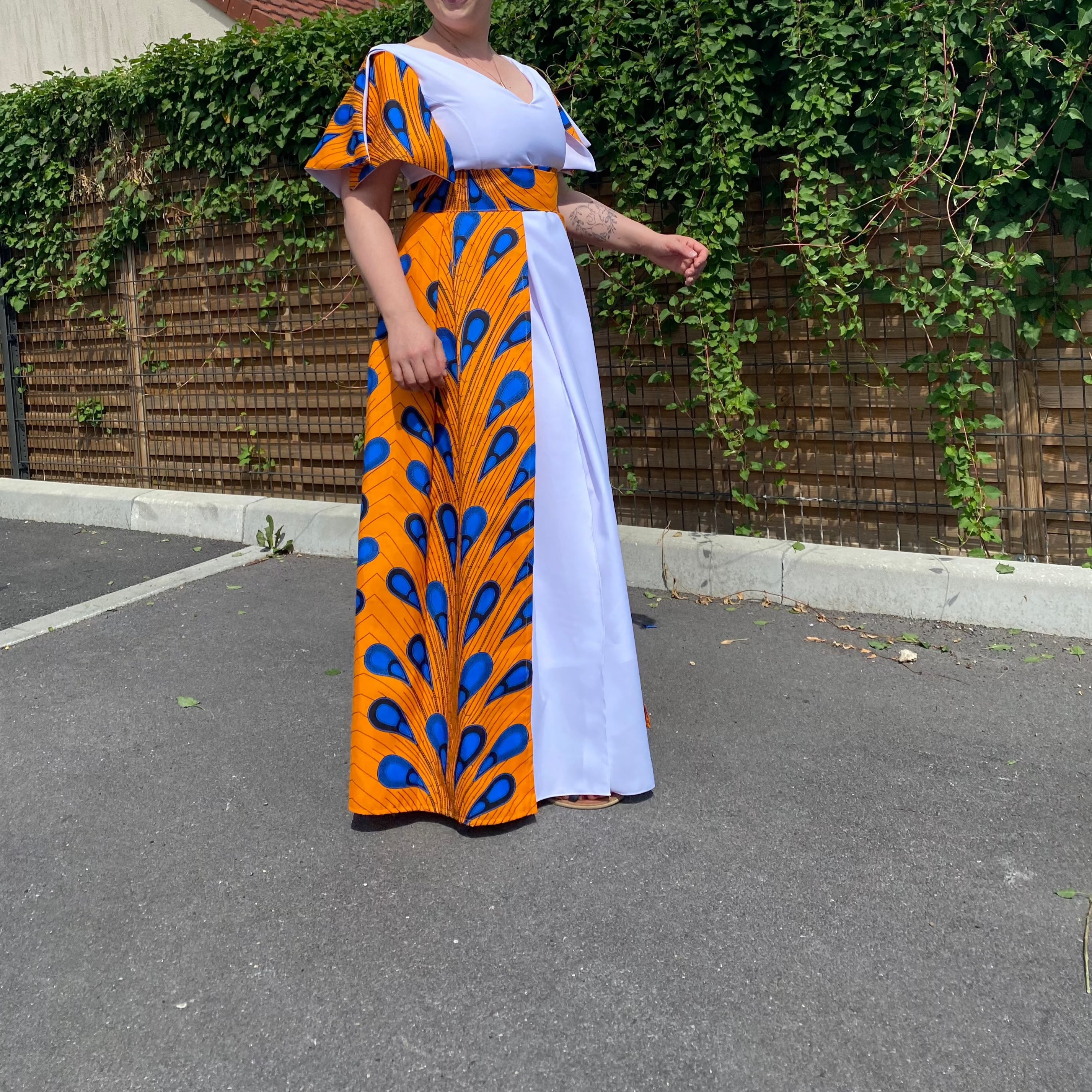 Robe de mariée en pagne wax clearance