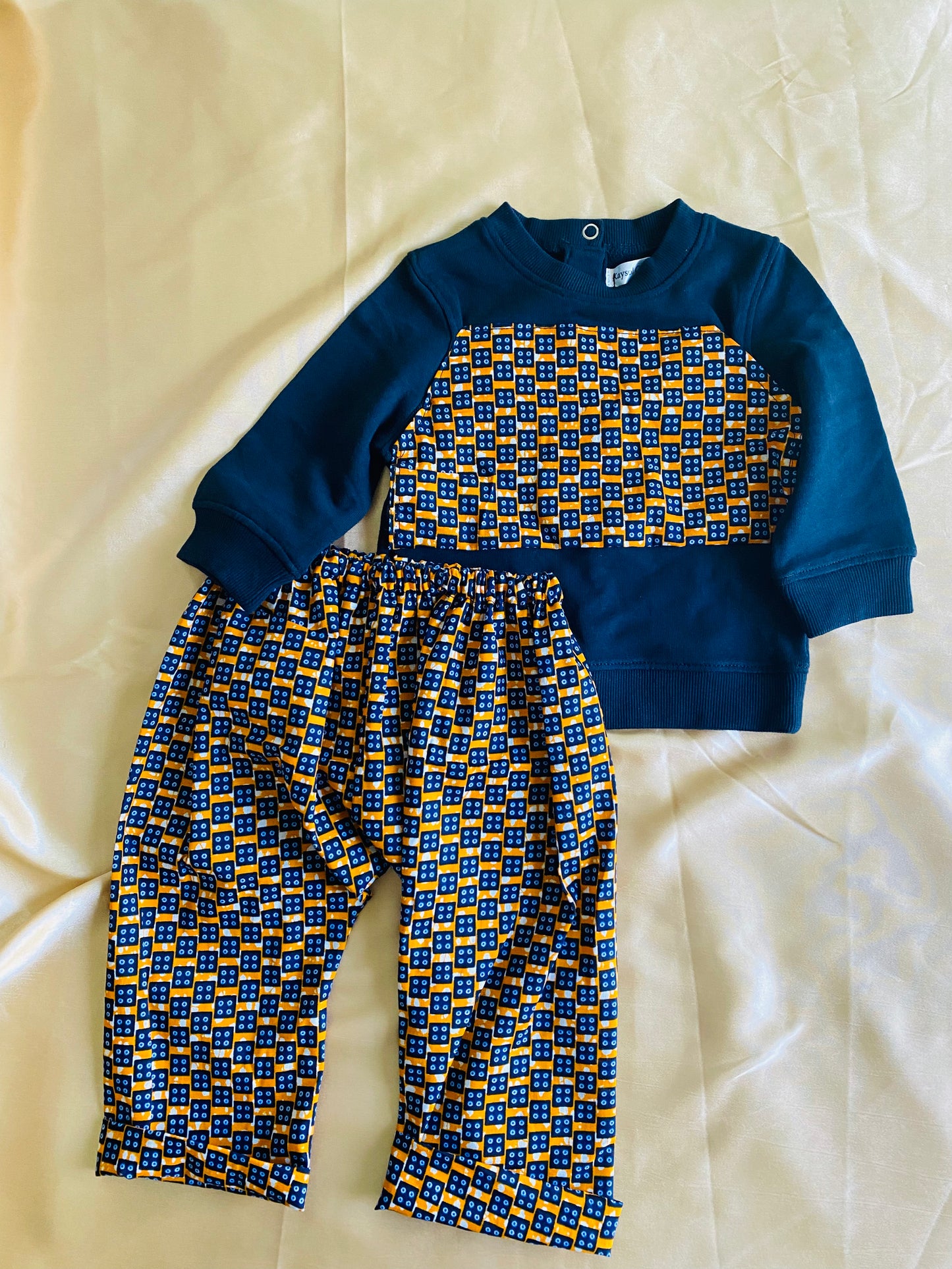 Pantalon et pull en Wax Garçon - Tenue africaine Garçon