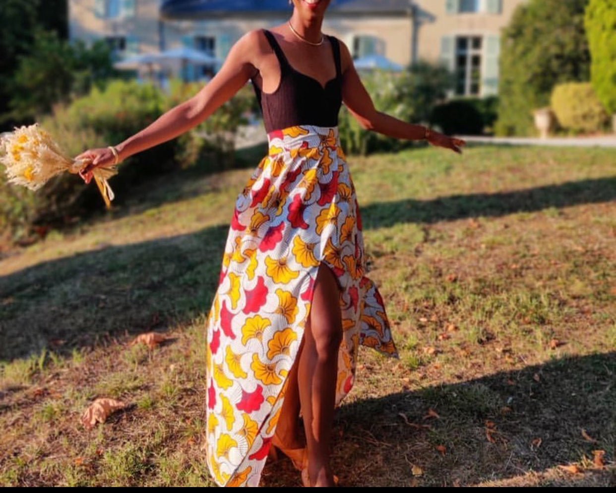 Jupe longue wax - Kaysol Couture
