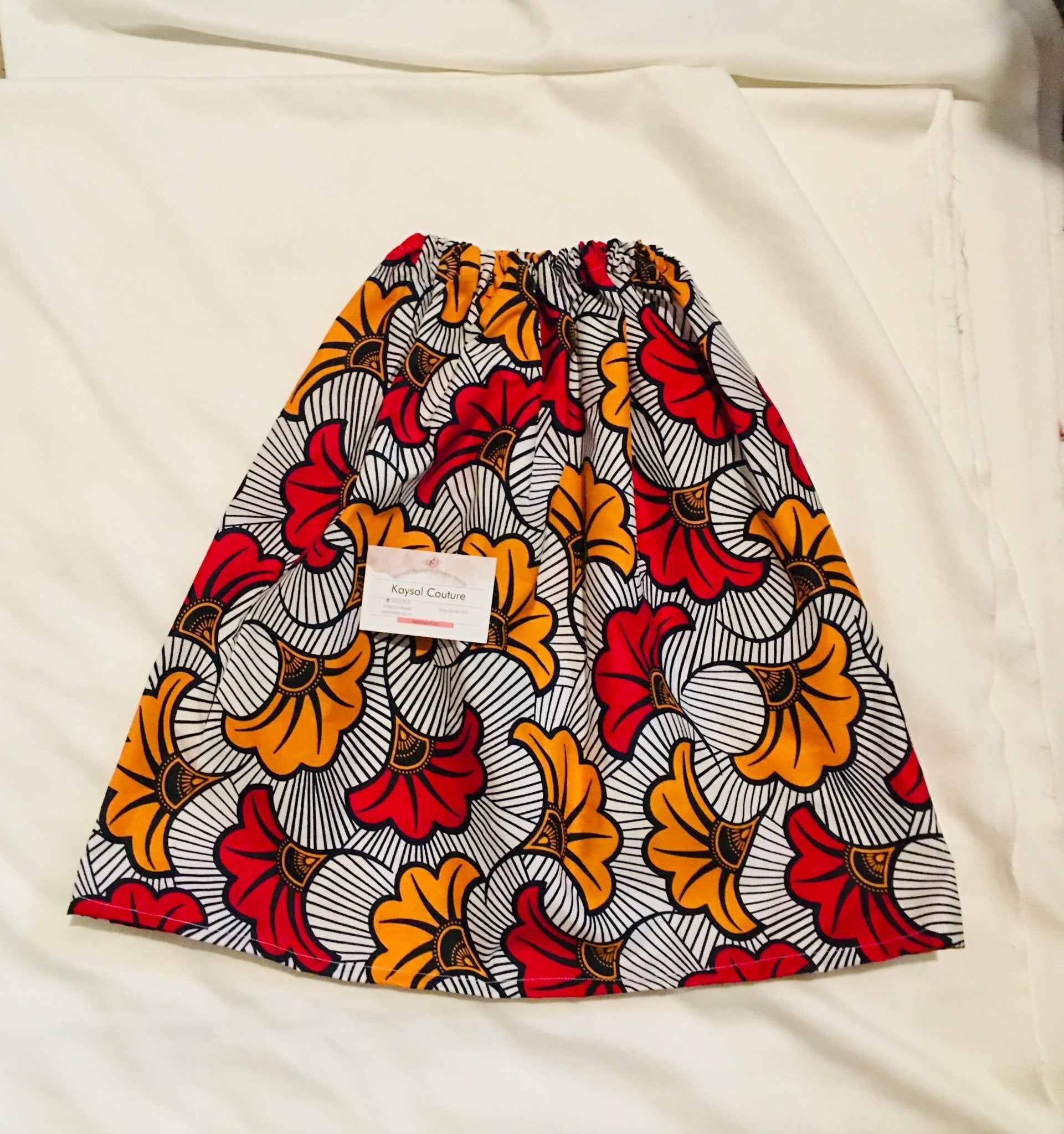 Jupe wax enfant - Kaysol Couture