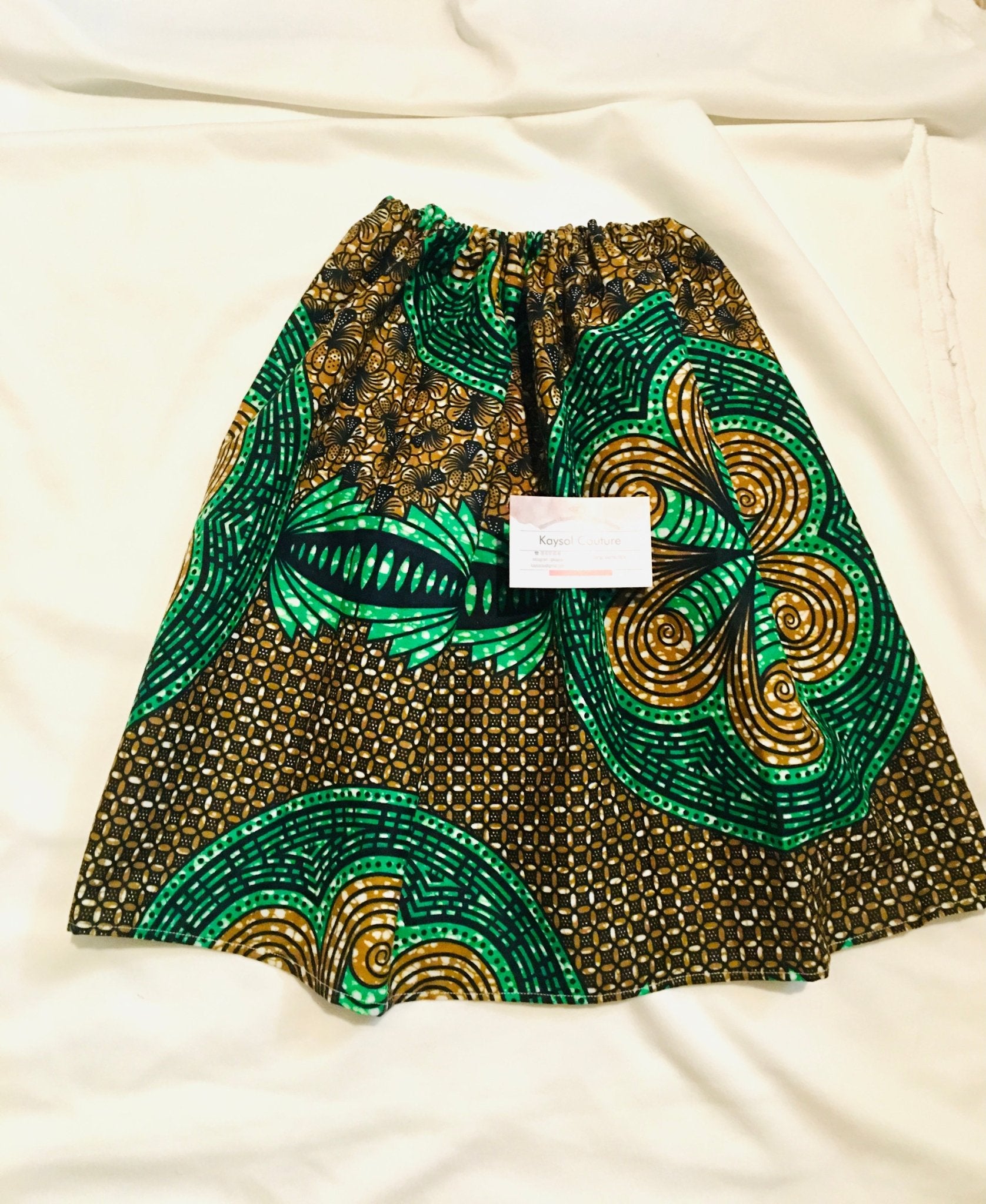 Jupe wax enfant - Kaysol Couture