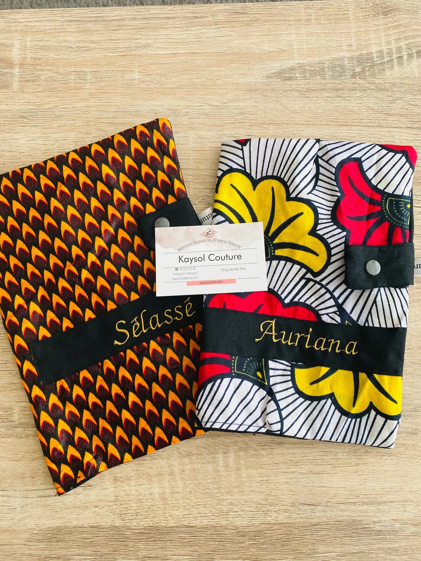 Protège carnet de santé personnalisé - Kaysol Couture