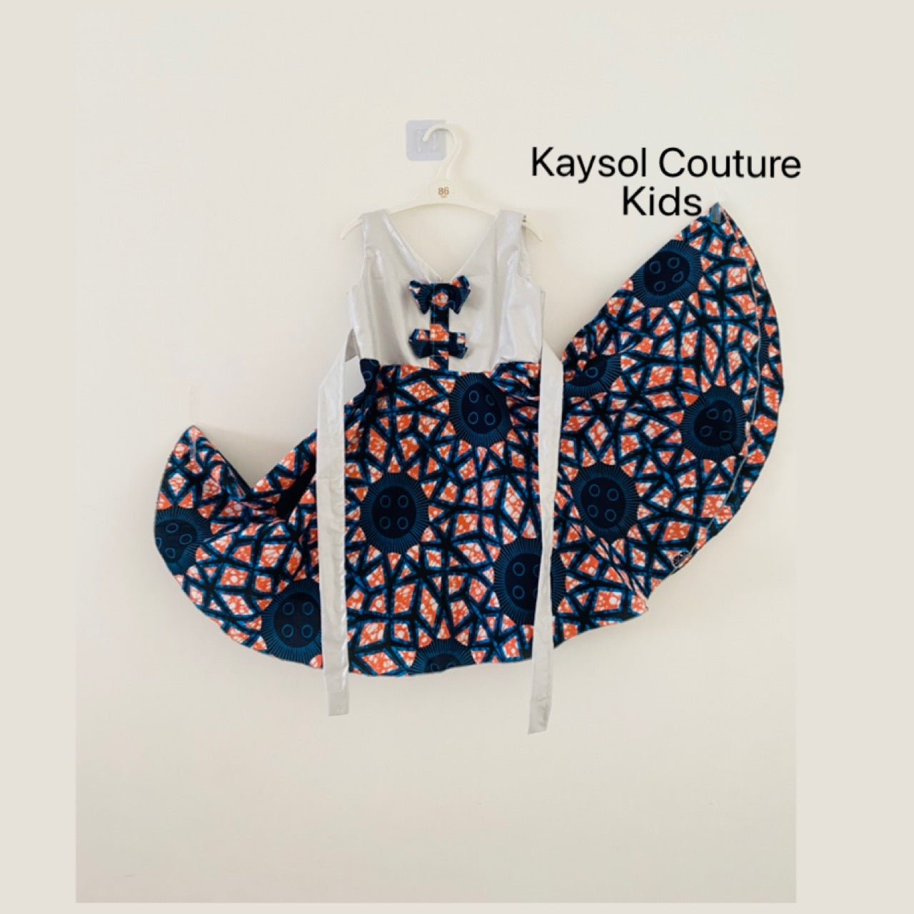 Robe en getzner et wax fille - Messaouda - Kaysol Couture