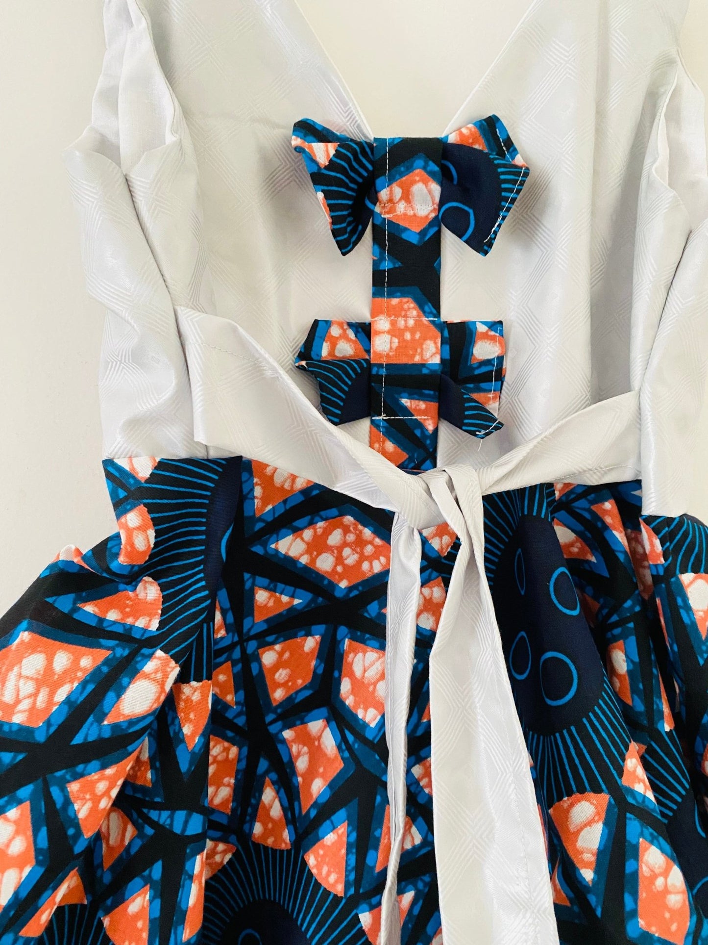 Robe en getzner et wax fille - Messaouda - Kaysol Couture