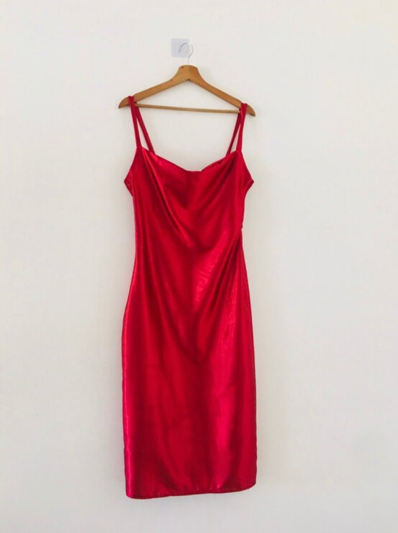 Robe en satin col benitier - Kaysol Couture