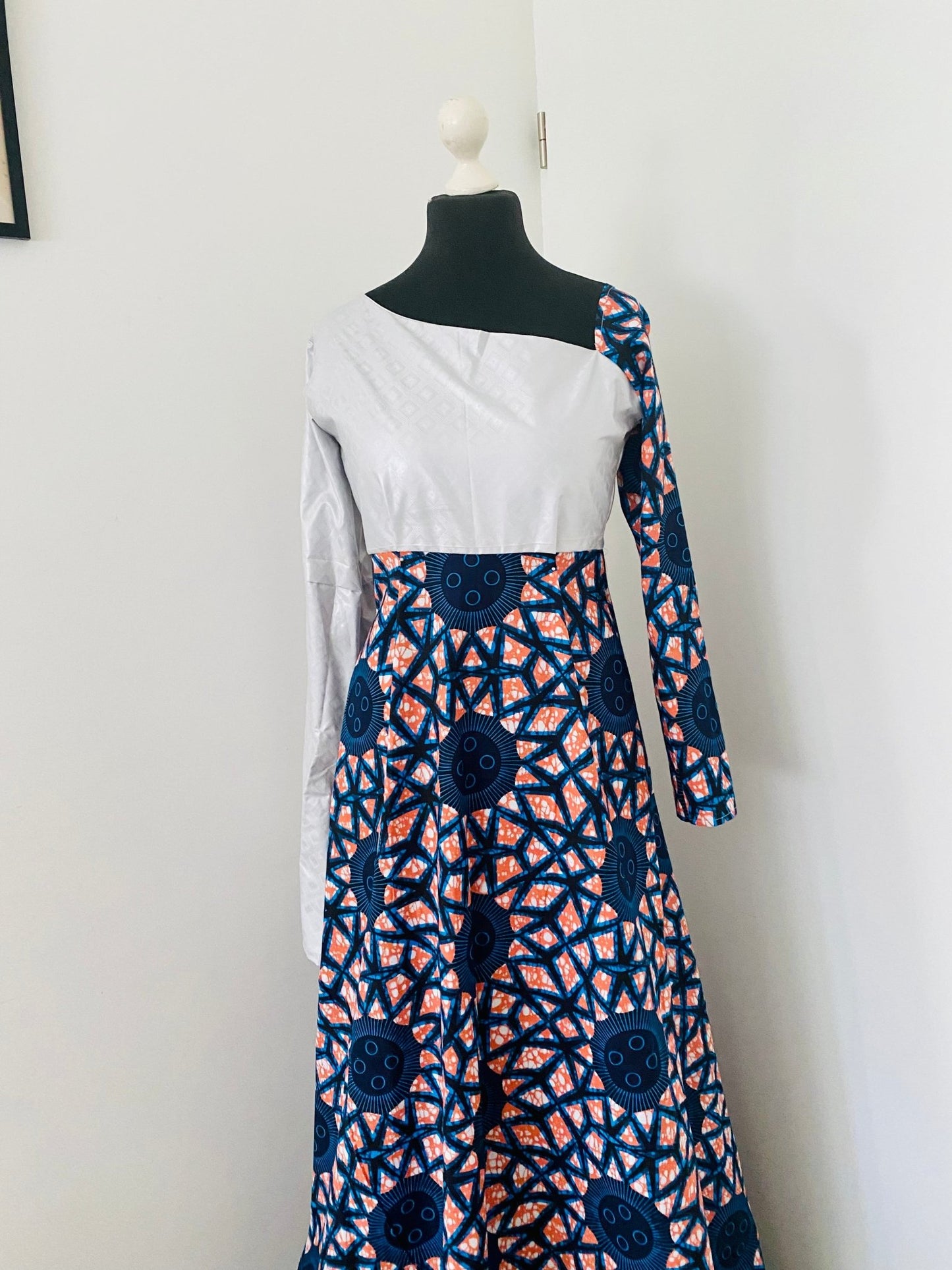 Robe longue Mata - Getzner et wax - Kaysol Couture