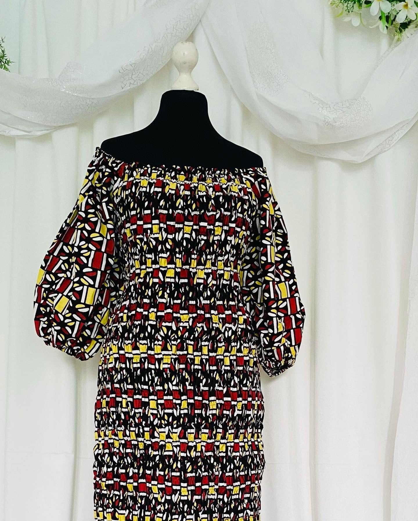 Robe sirène en Wax - Kaysol Couture