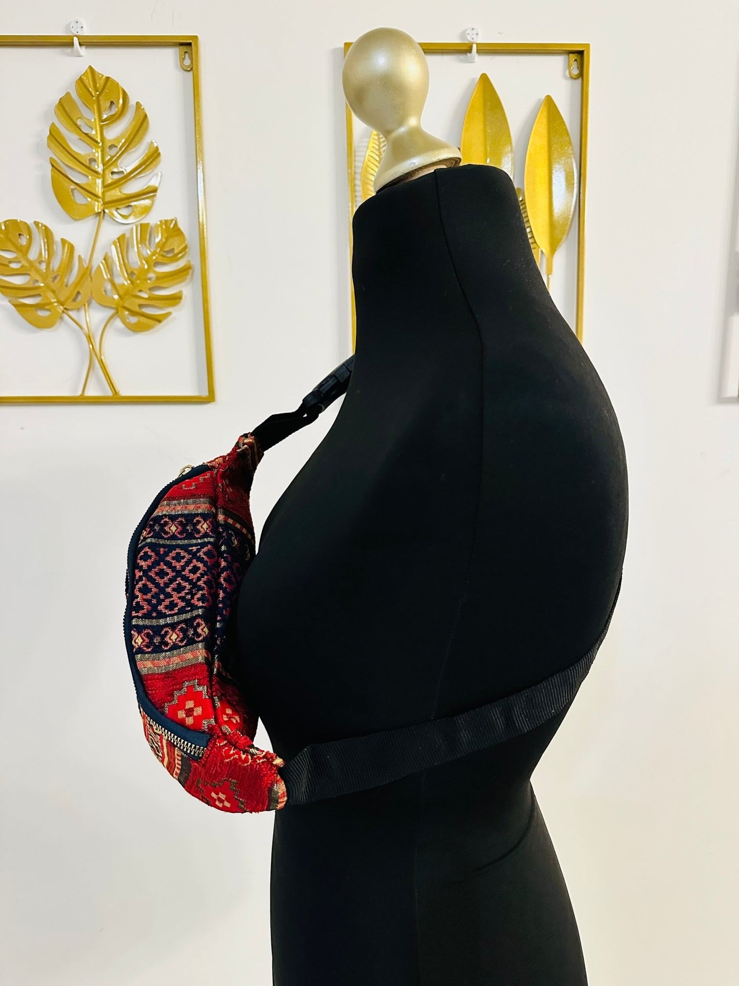 Sac Banane tissu Ethnique - Fait main - Banane original - Kaysol Couture