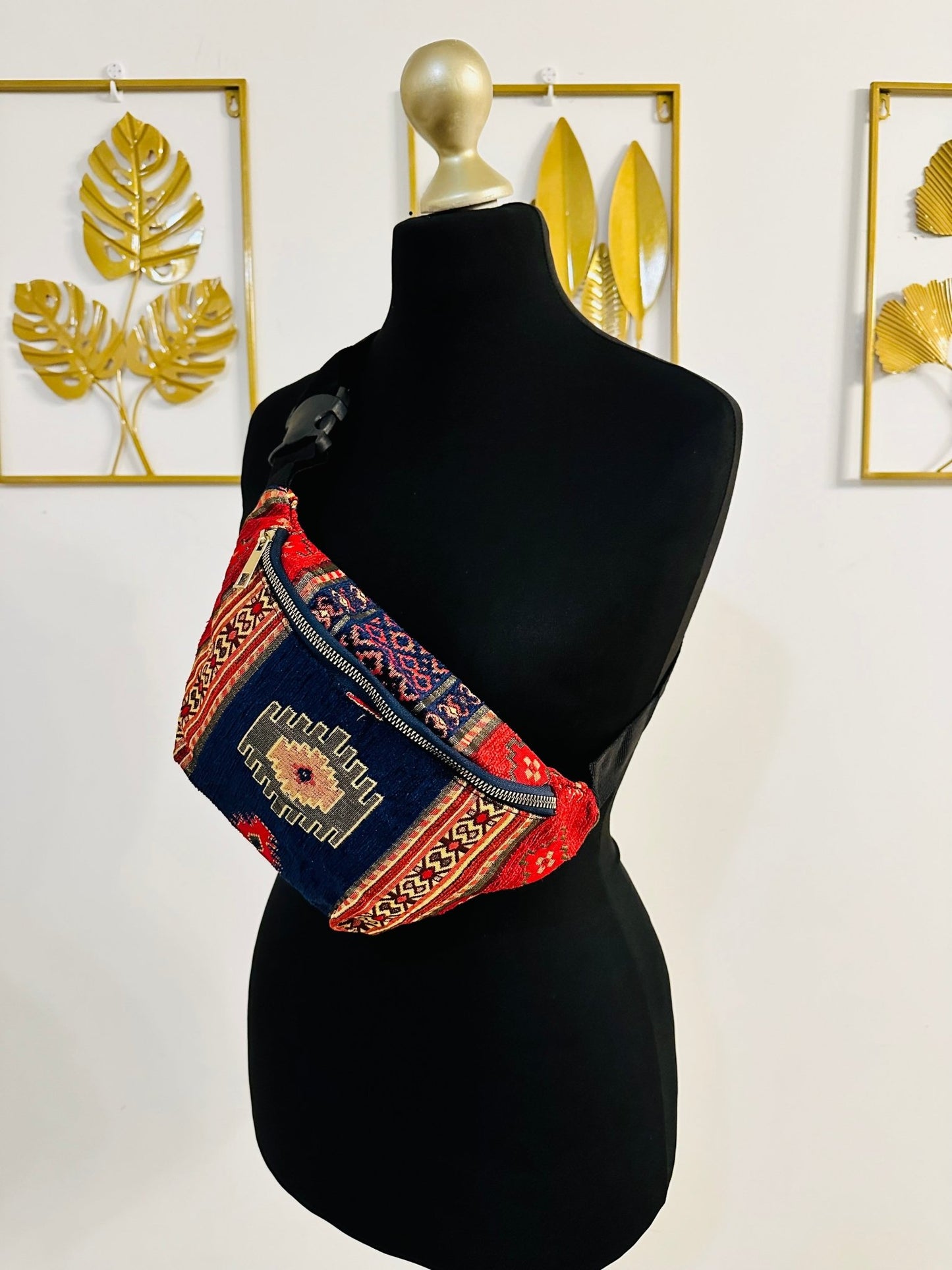 Sac Banane tissu Ethnique - Fait main - Banane original - Kaysol Couture
