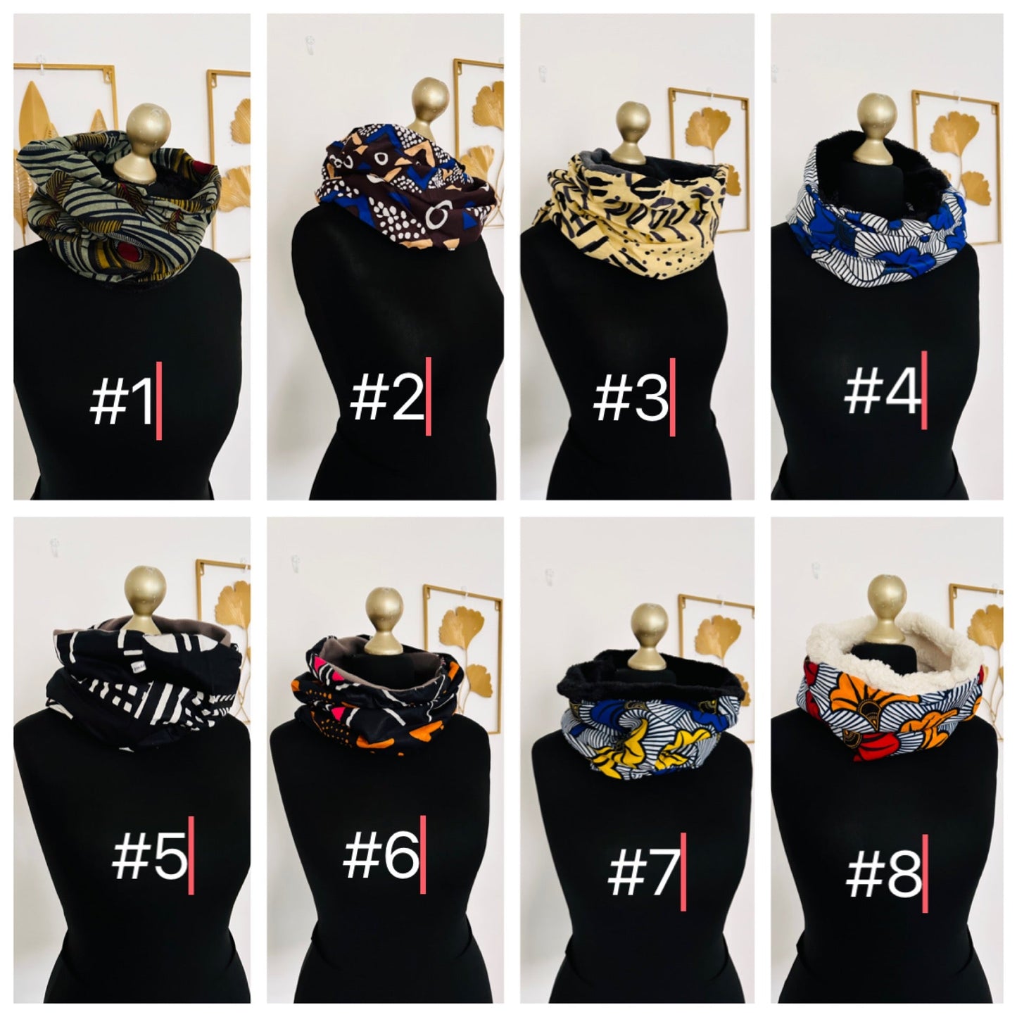Snood en wax - tour de cou originale - kente - Kaysol Couture