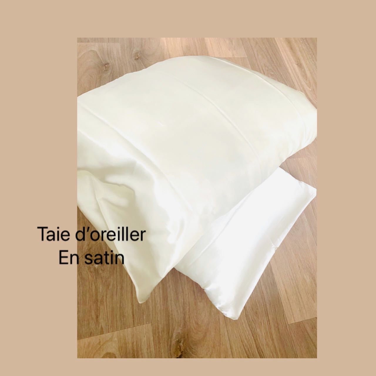 Taie d’oreiller en satin - Kaysol Couture