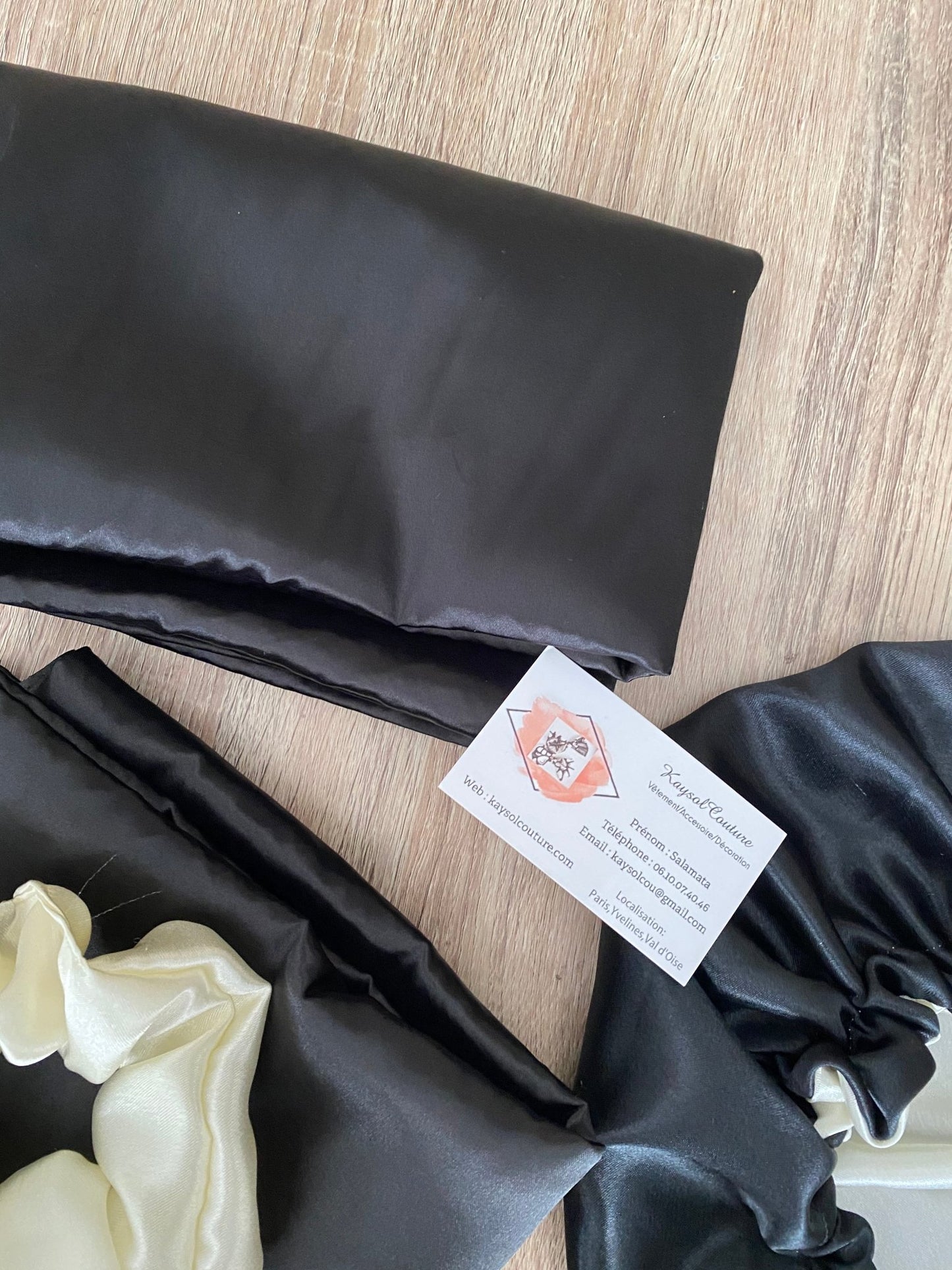 Taie d’oreiller en satin - Kaysol Couture