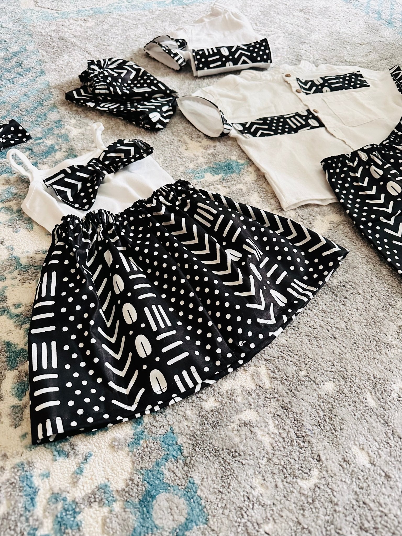 Tenue Touche africaine Enfant Vêtement en Wax fille garçon