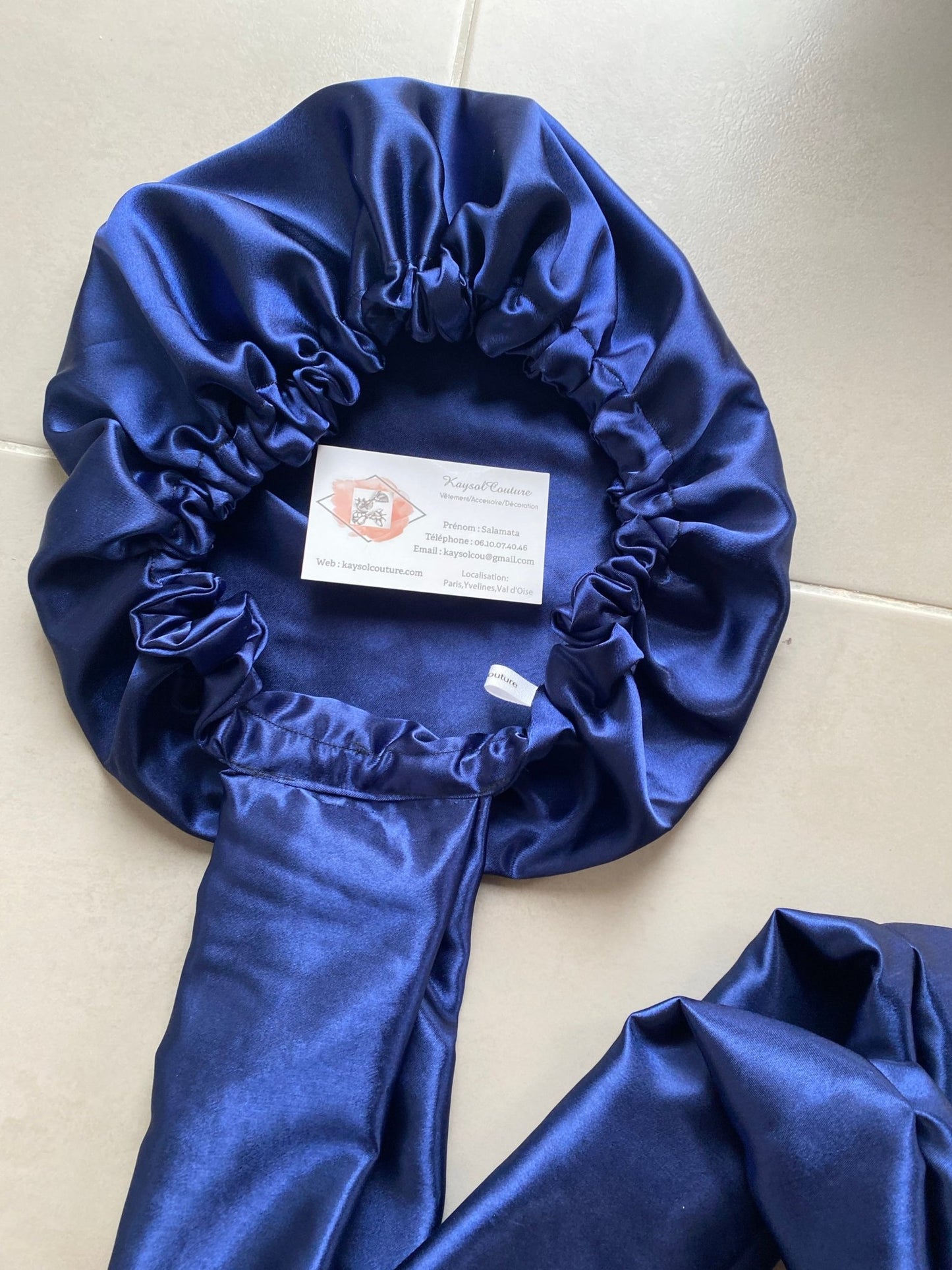 Turban satin pratique - Kaysol Couture