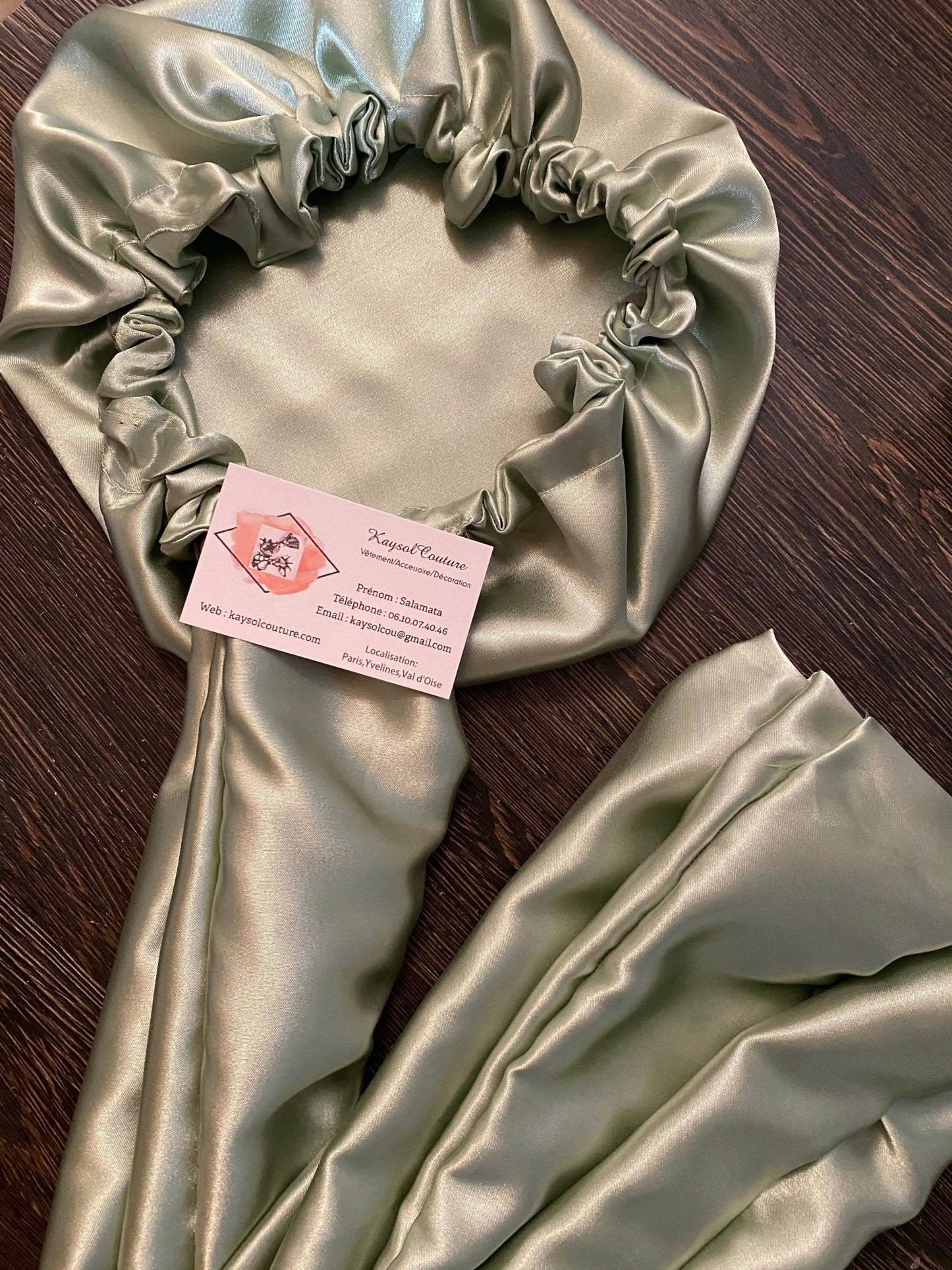 Turban satin pratique - Kaysol Couture