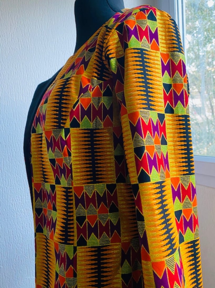 Veste Manteau en wax Binta - Kaysol Couture