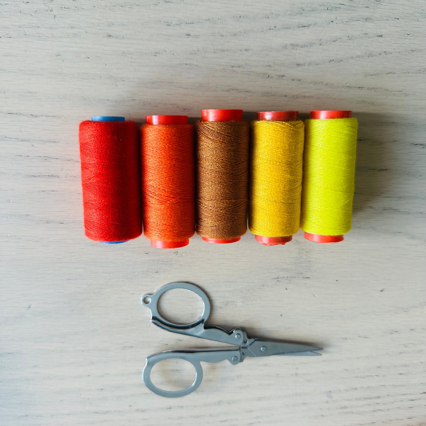 Lot de 5 Bobines de Fil à Coudre Polyester – 300 Yards | Couleurs au choix