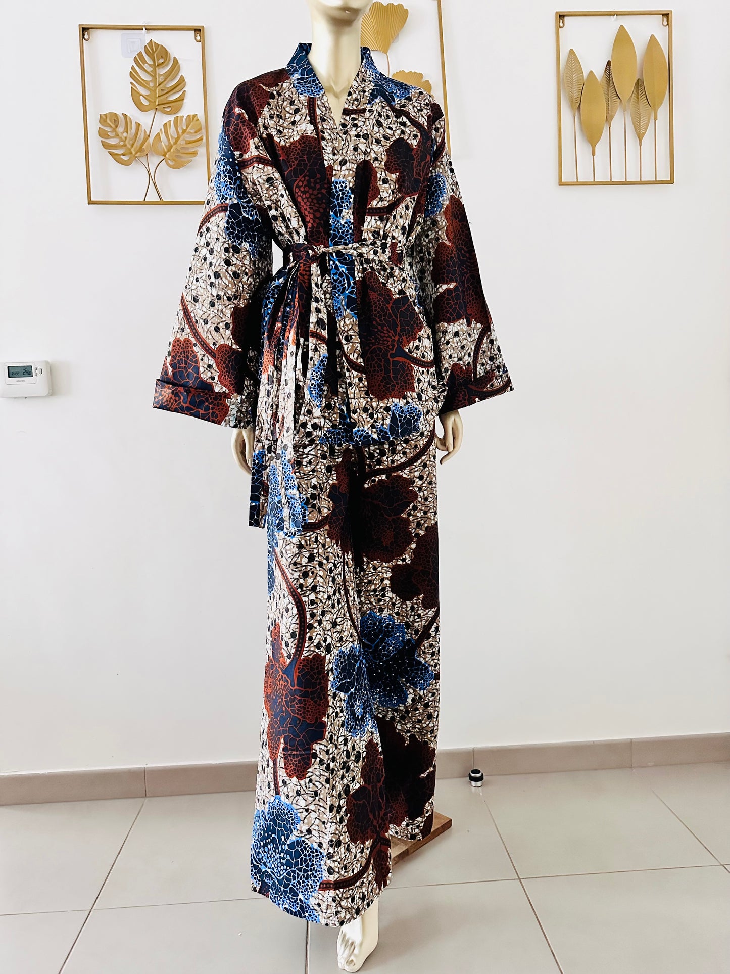 Tailleur en Wax Sohnassi - Kimono Wax et Pantalon