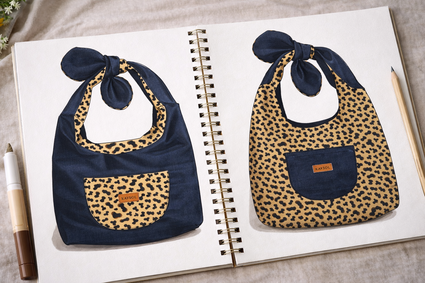 Box Couture – Sac Hobo Léopard | Kit couture complet débutant