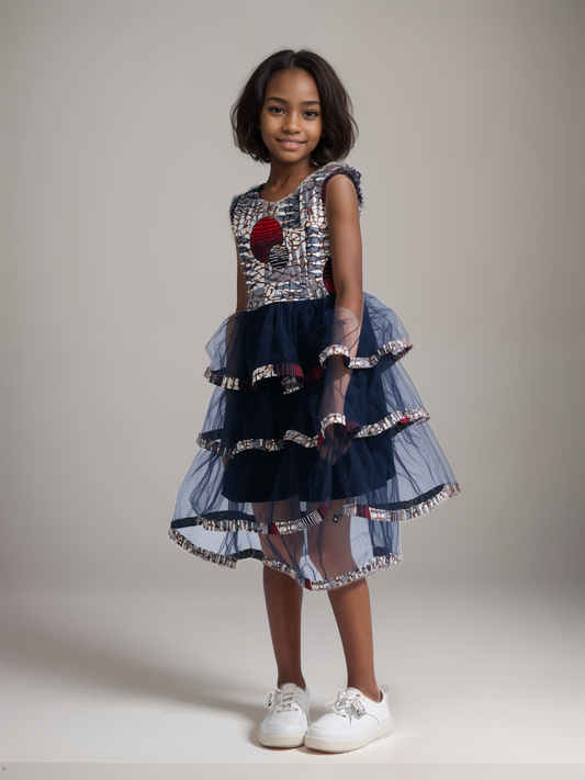 Robe de cérémonie en Wax Enfant