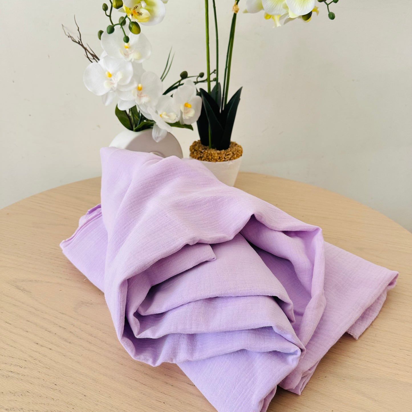 Tissu Double Gaze de coton – Lila | 100% coton | au mètre / Coupon