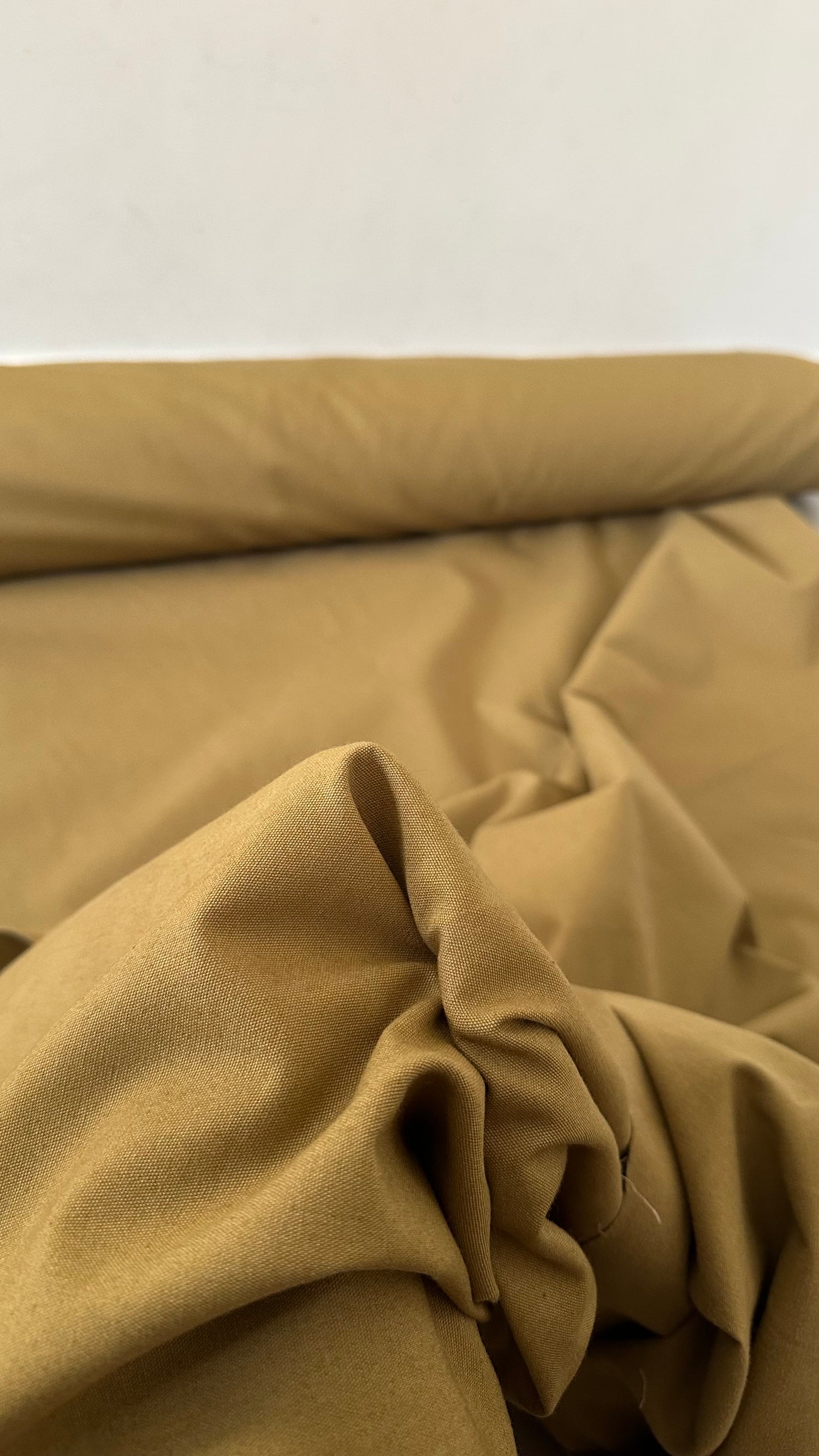 Gabardine 100 % coton kaki clair – Coupon 3 mètres
