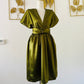 Robe Infinity Satin Olive Brillant – Mariage, Soirée, Bal – 4 Longueurs