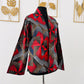 Veste kimono en Wax  / Veste africaine /  Tissu Wax rouge